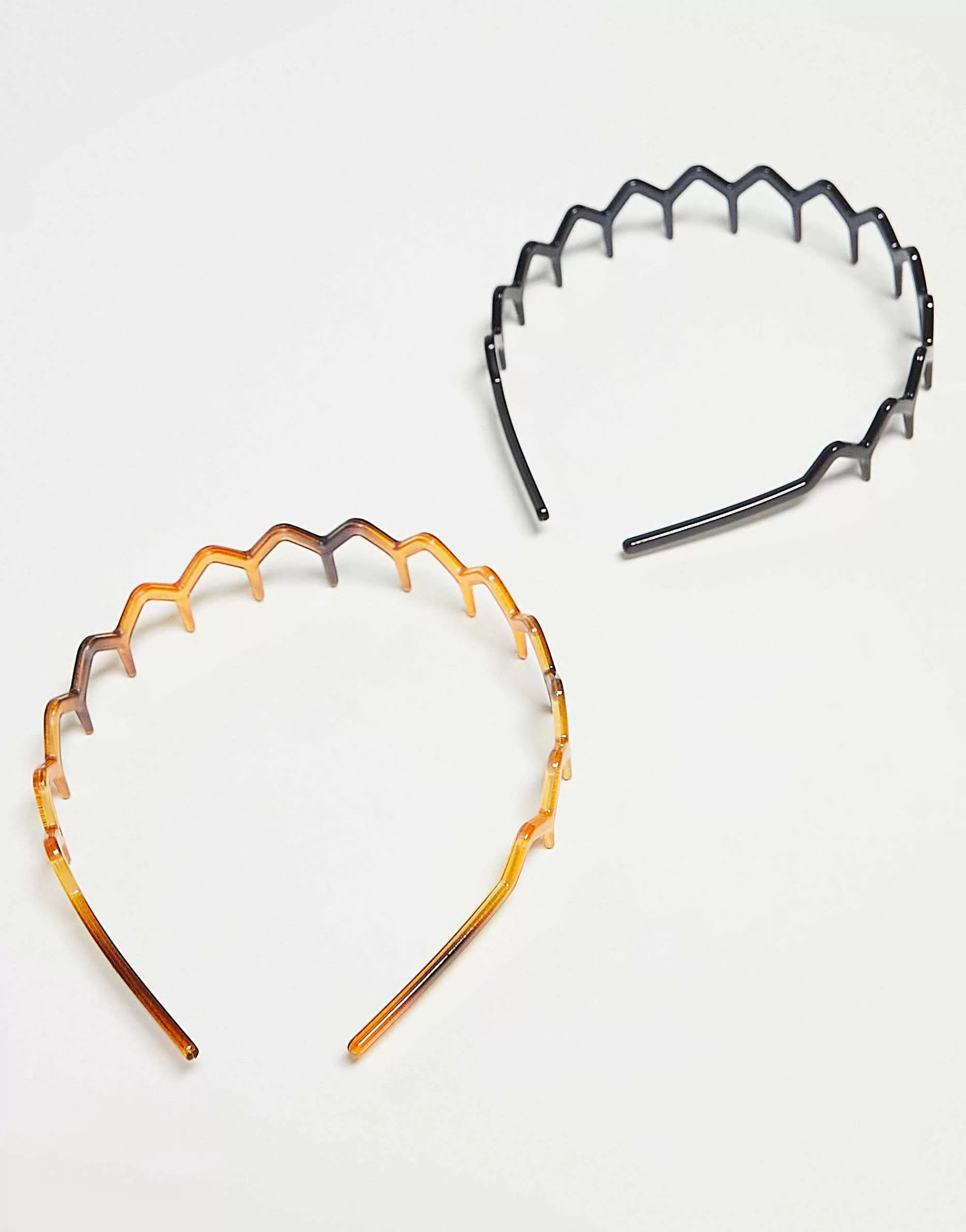 Women DesignB London Pack Of 2 Comb Headbands In Black And Tortoiseshell