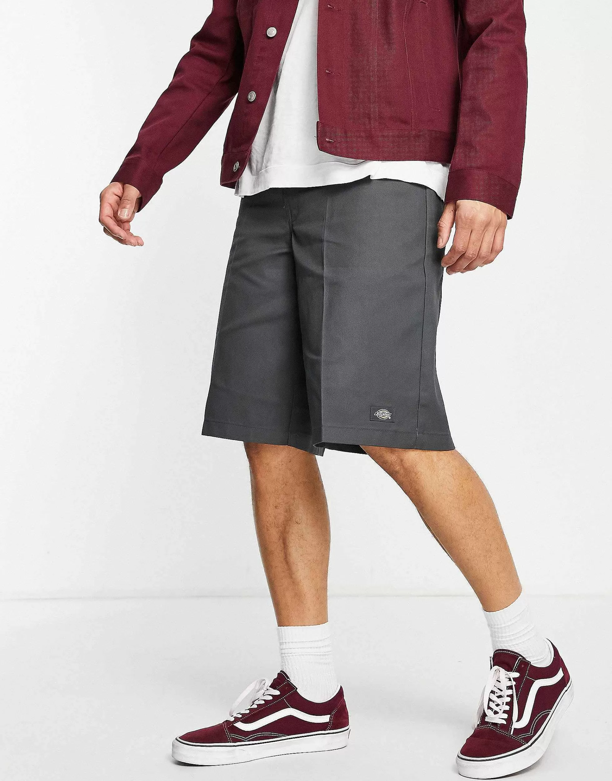 Men Dickies 13 Inch Tailored Shorts In Grey