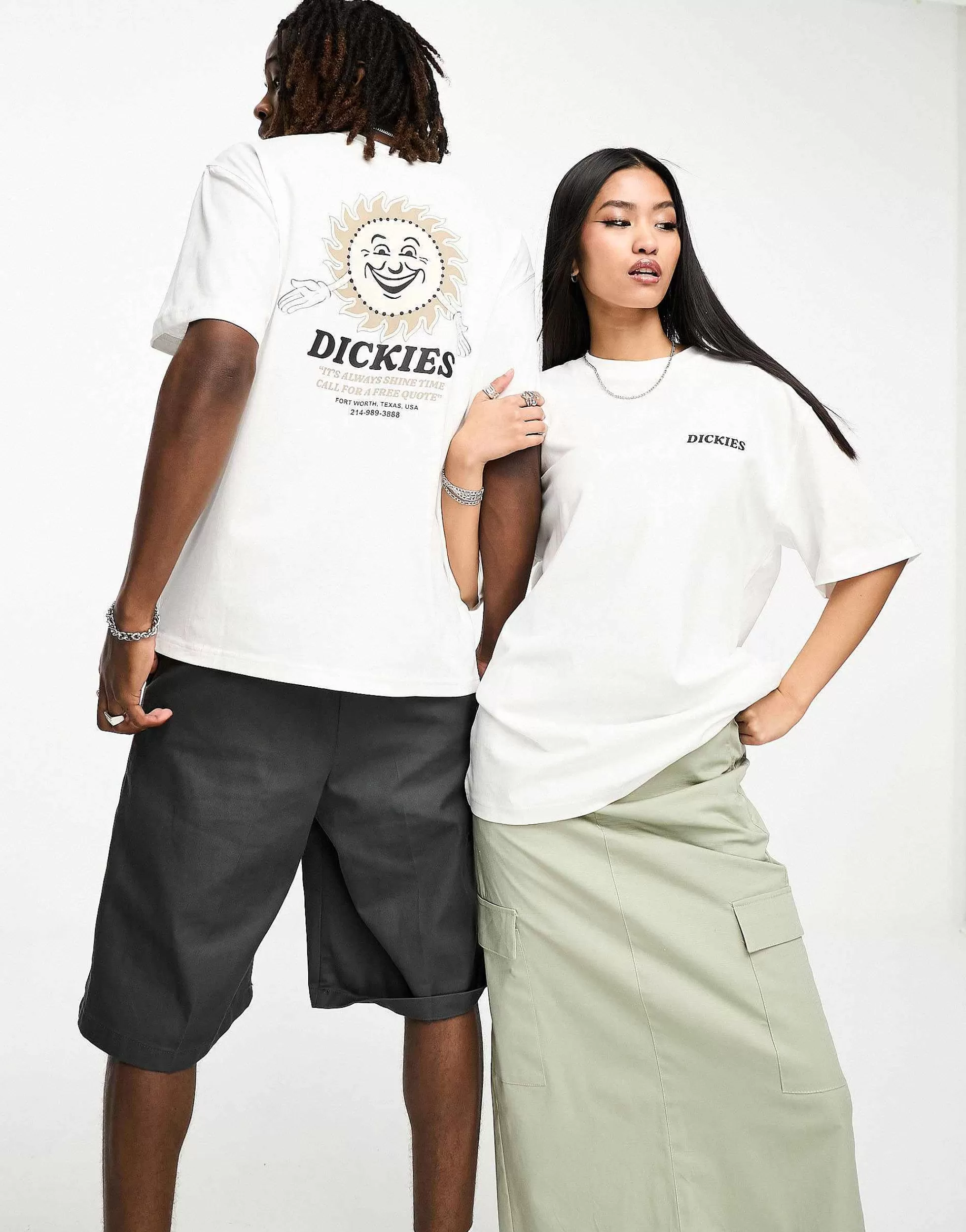 Women Dickies Fair Oaks Sunshine Back Print T-Shirt In Resort Pack Exclusive To Asos