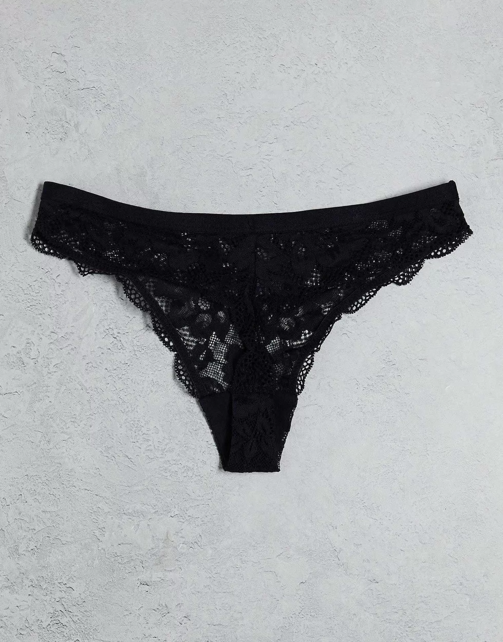 Women Dorina Myla 3 Pack Lace Thong In White, Black And Beige