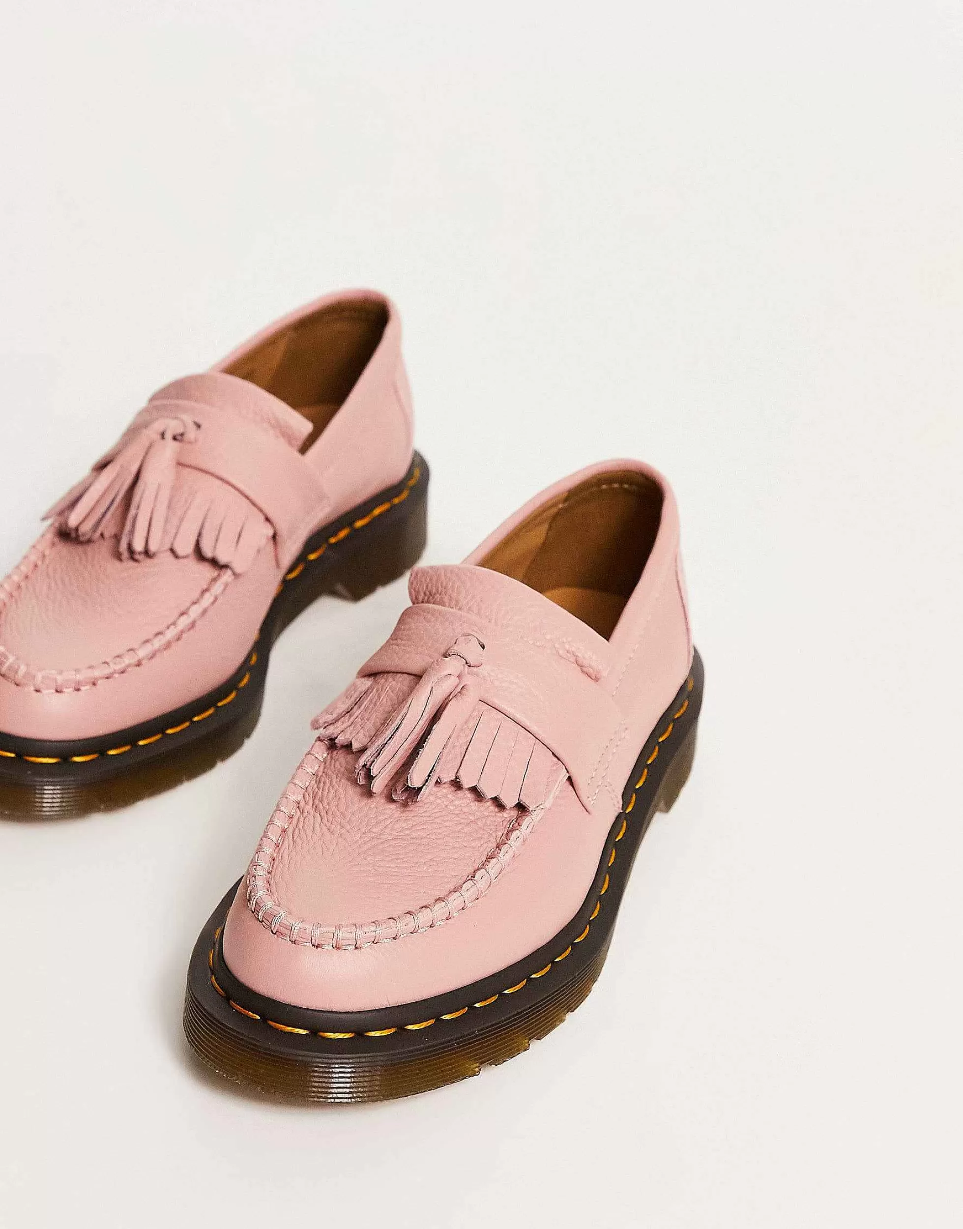 Women Dr Martens Adrian Tassel Loafers In Peach Beige