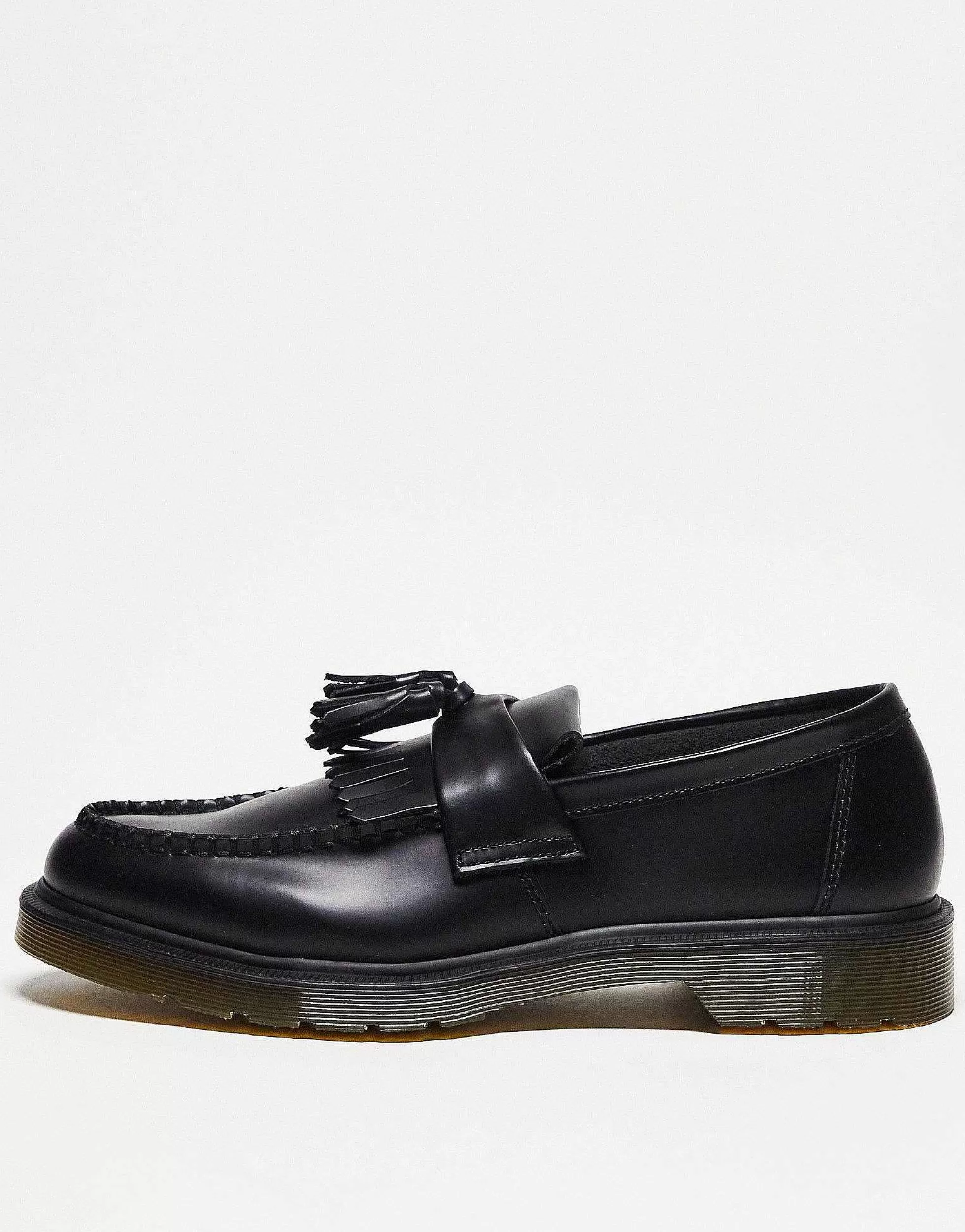 Women Dr Martens Adrian Tassel Loafers In Polished Smooth Leather