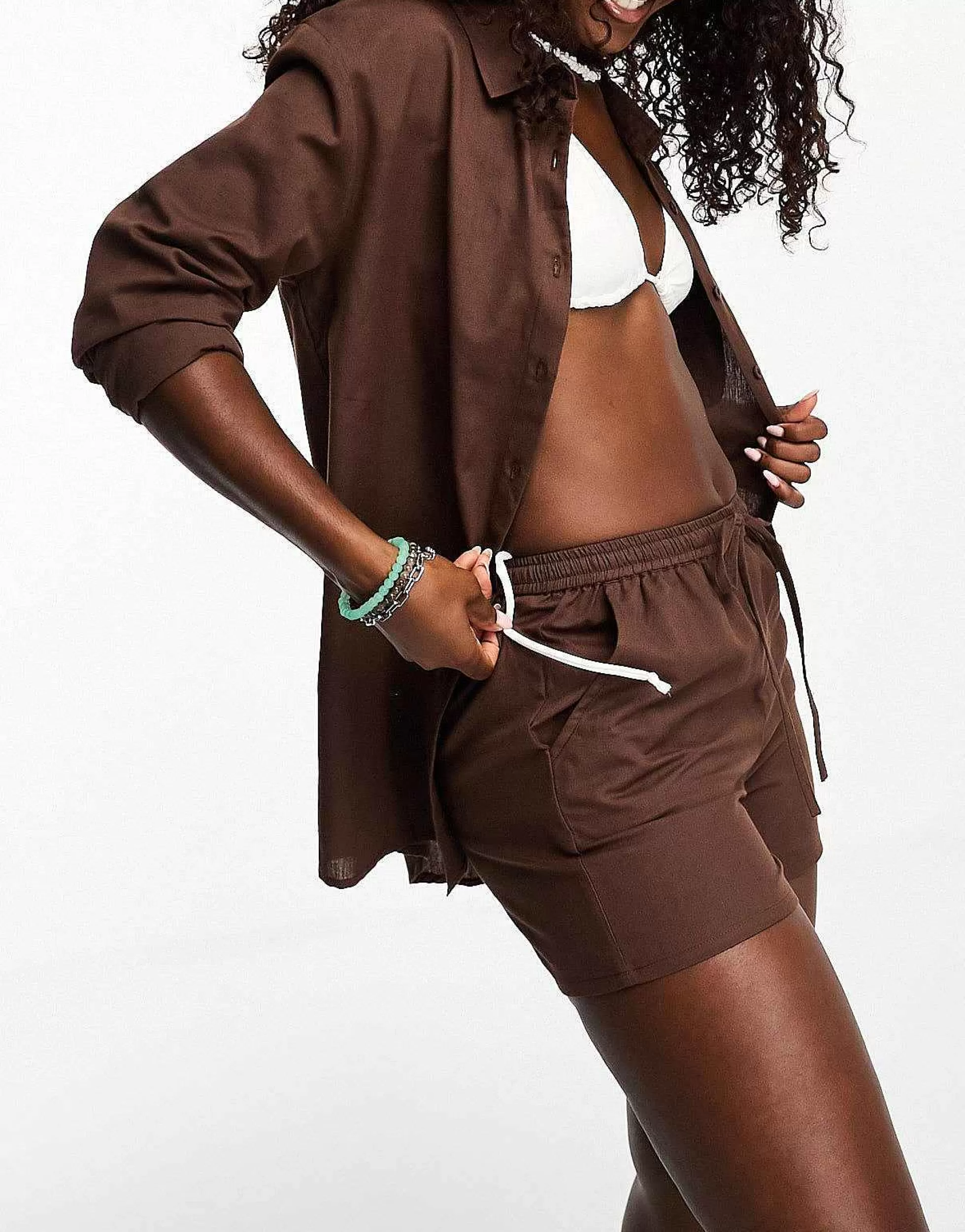 Women Esmée Esmee Exclusive Beach Co-Ord In Brown