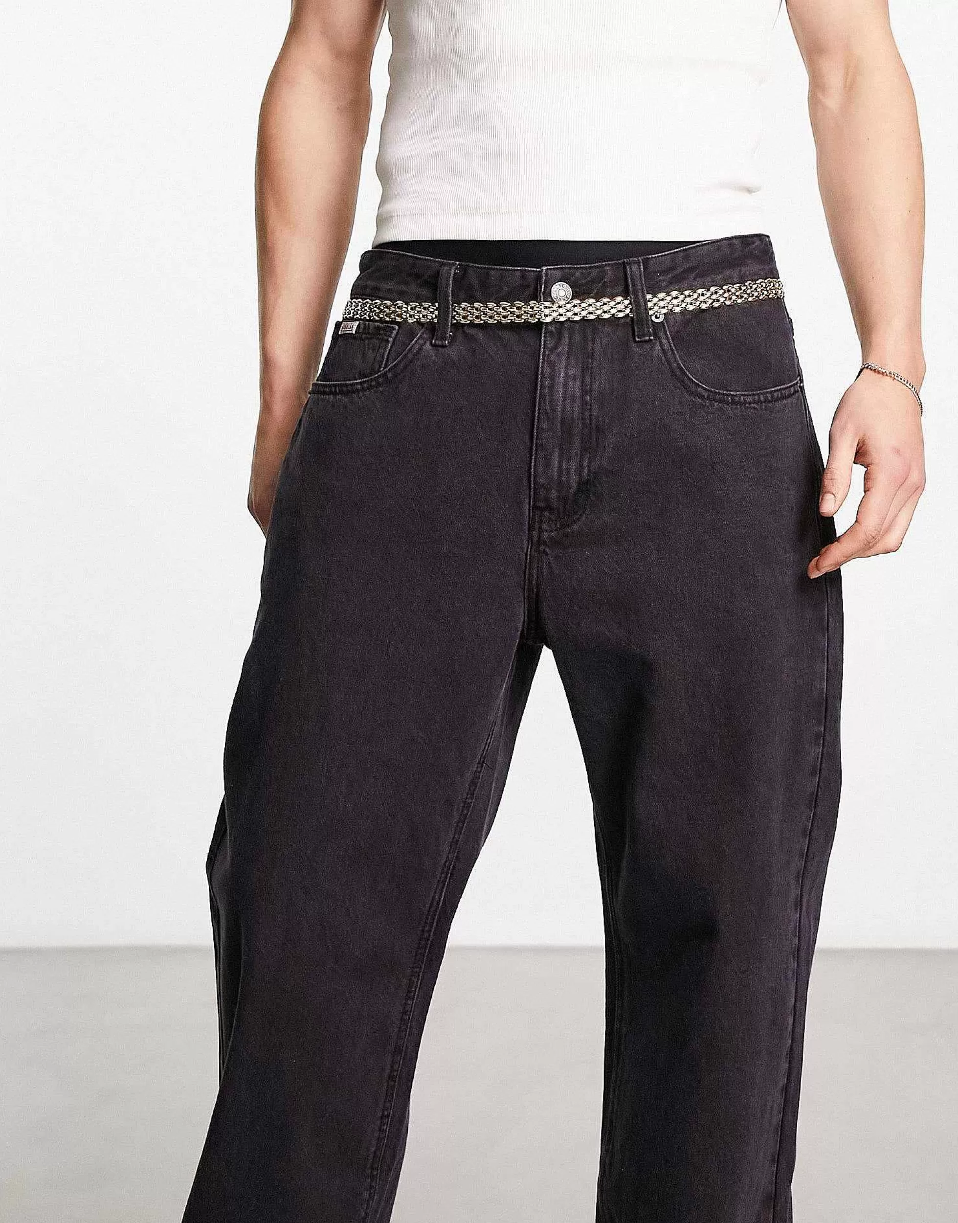 Men FADED FUTURE Belly Chain Belt In