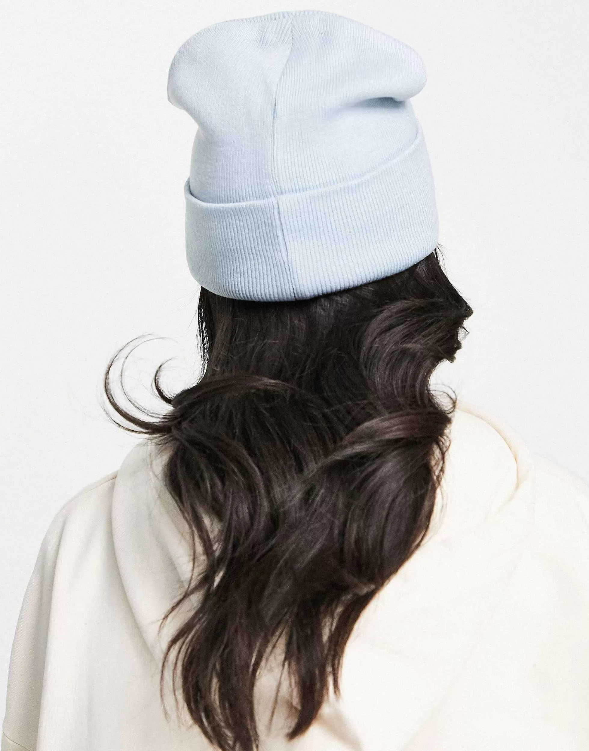 Women Glamorous Exclusive Ribbed Turn Up Beanie In