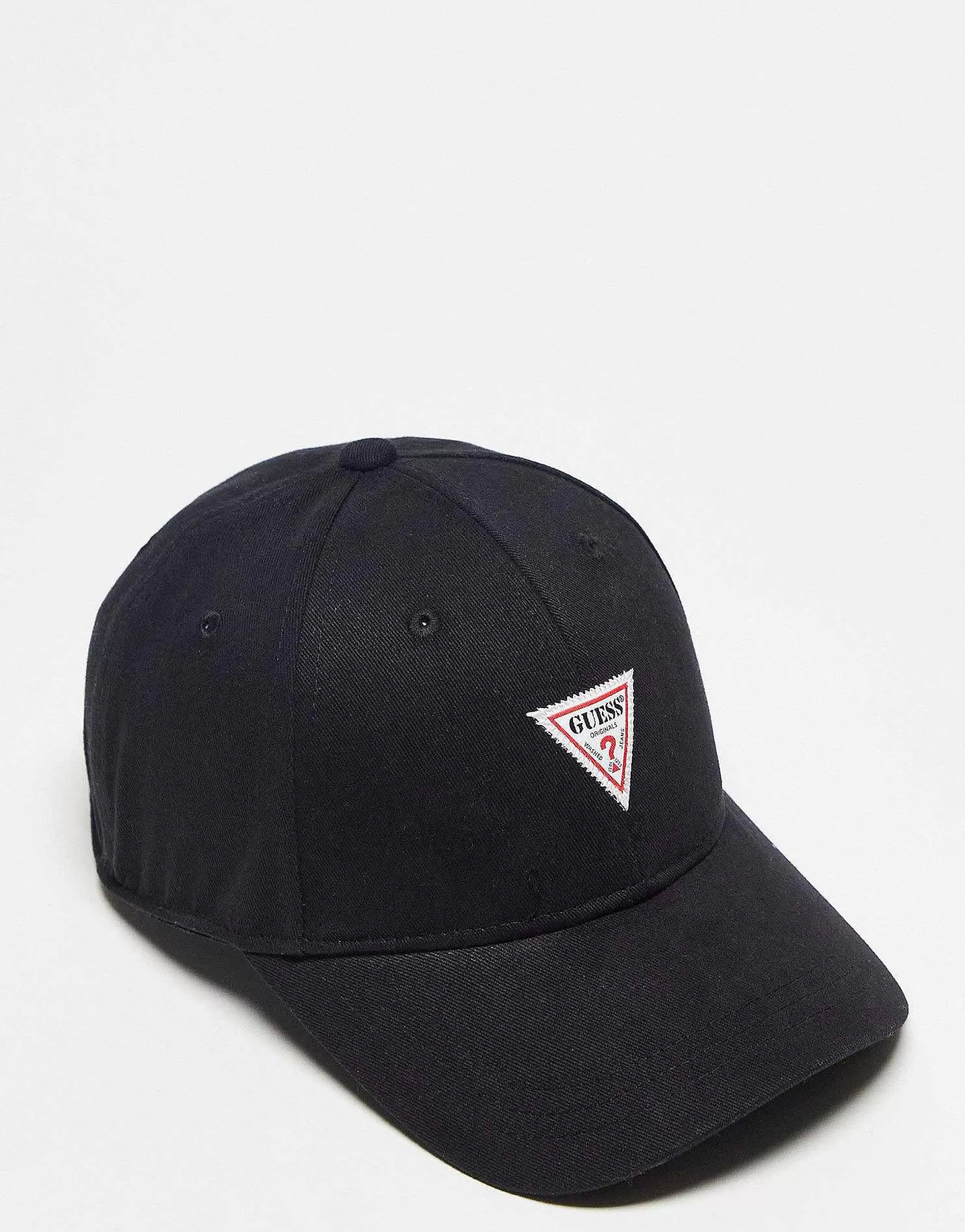 Women GUESS Originals Triangle Logo Cap In Black