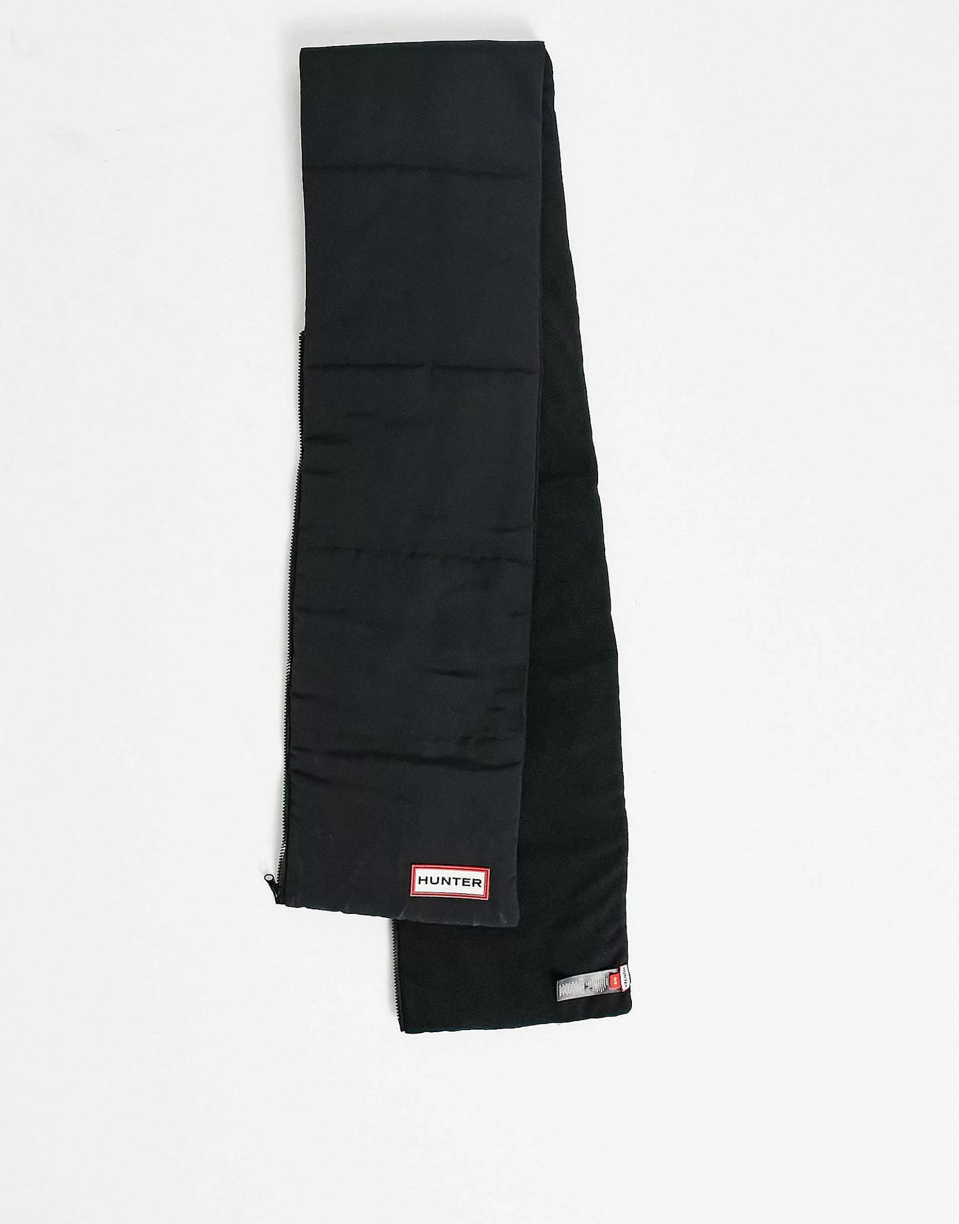 Men Hunter Quilted Zip Front Scarf With Pockets In