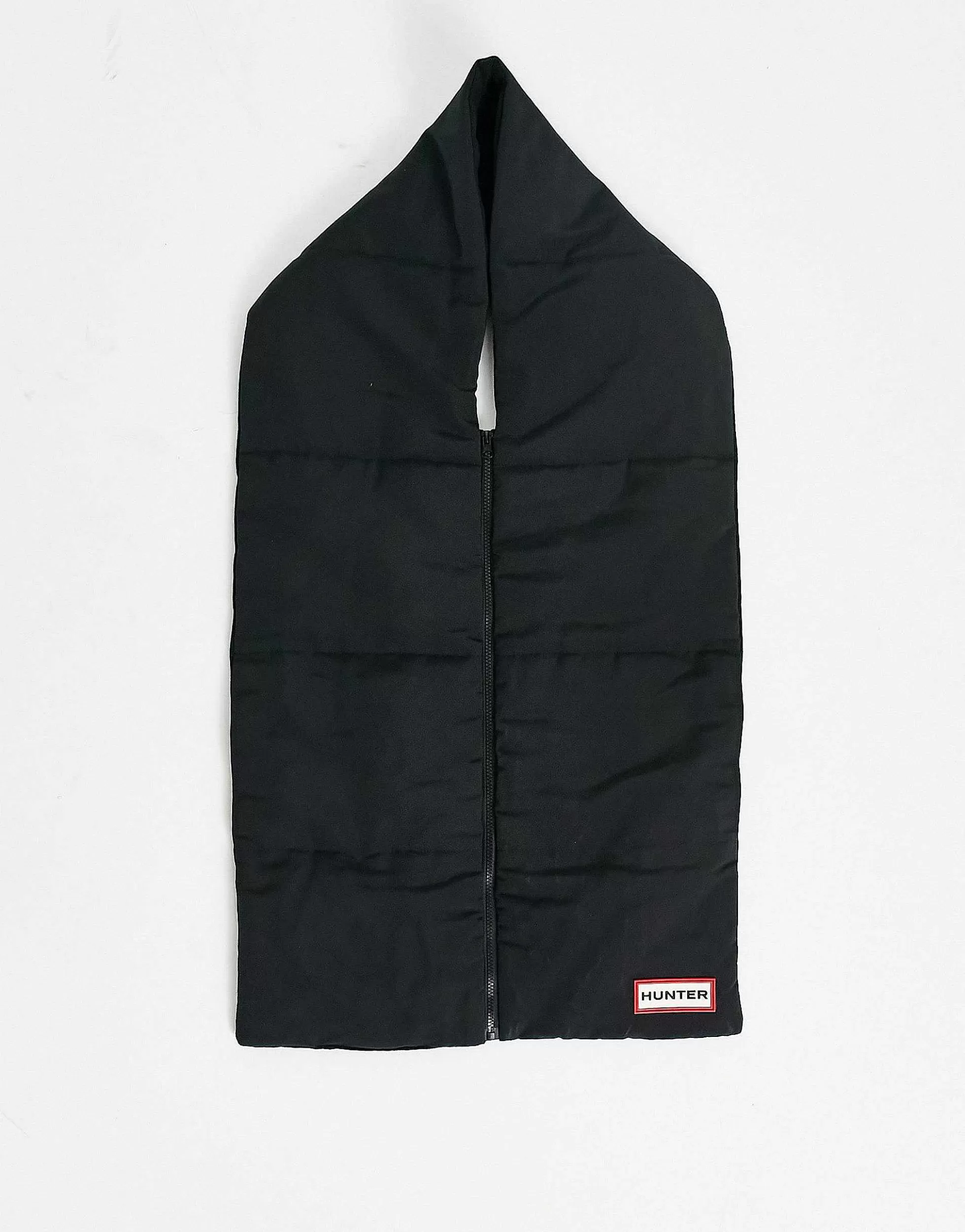 Men Hunter Quilted Zip Front Scarf With Pockets In