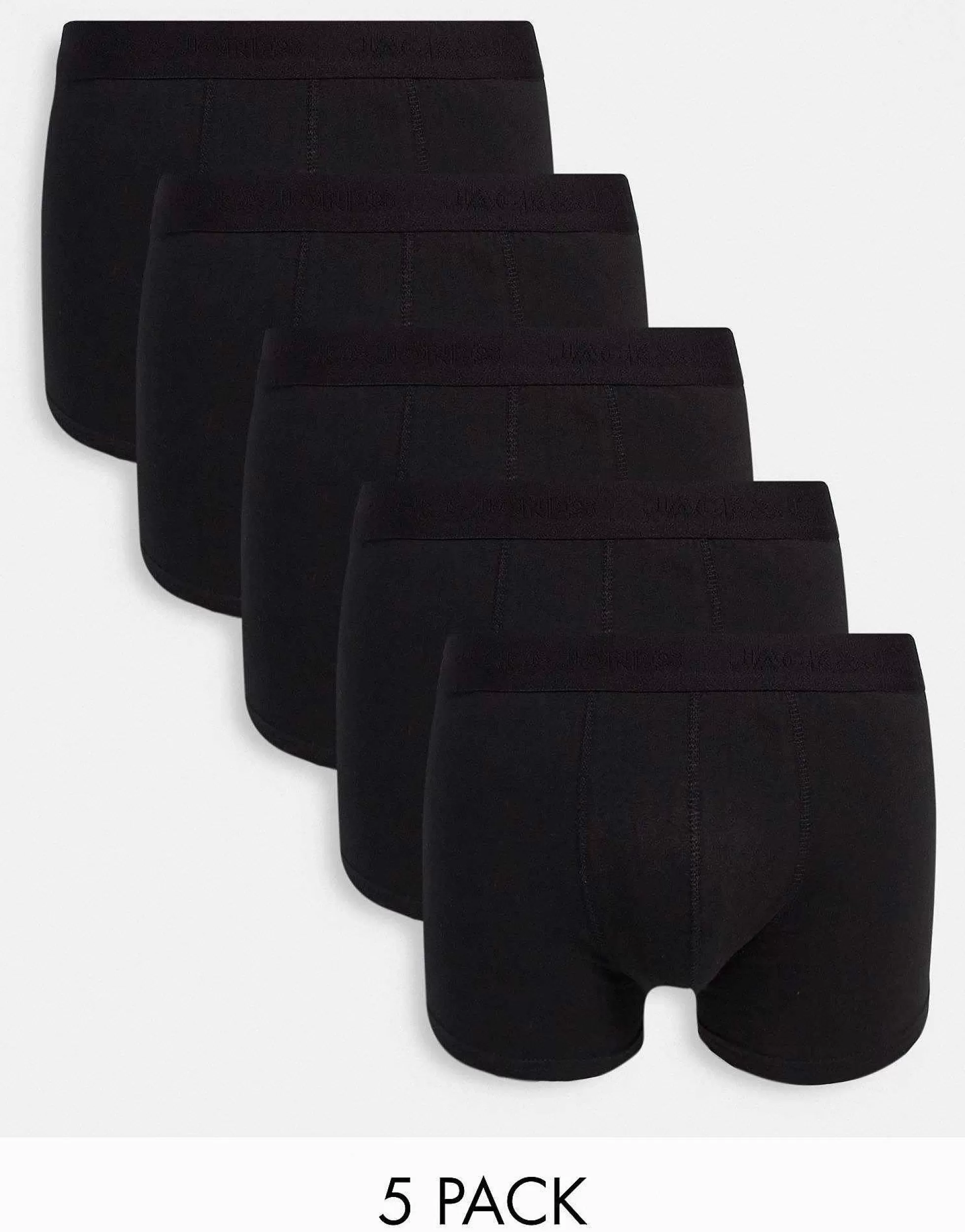 Men Jack & Jones 5 Pack Trunks In