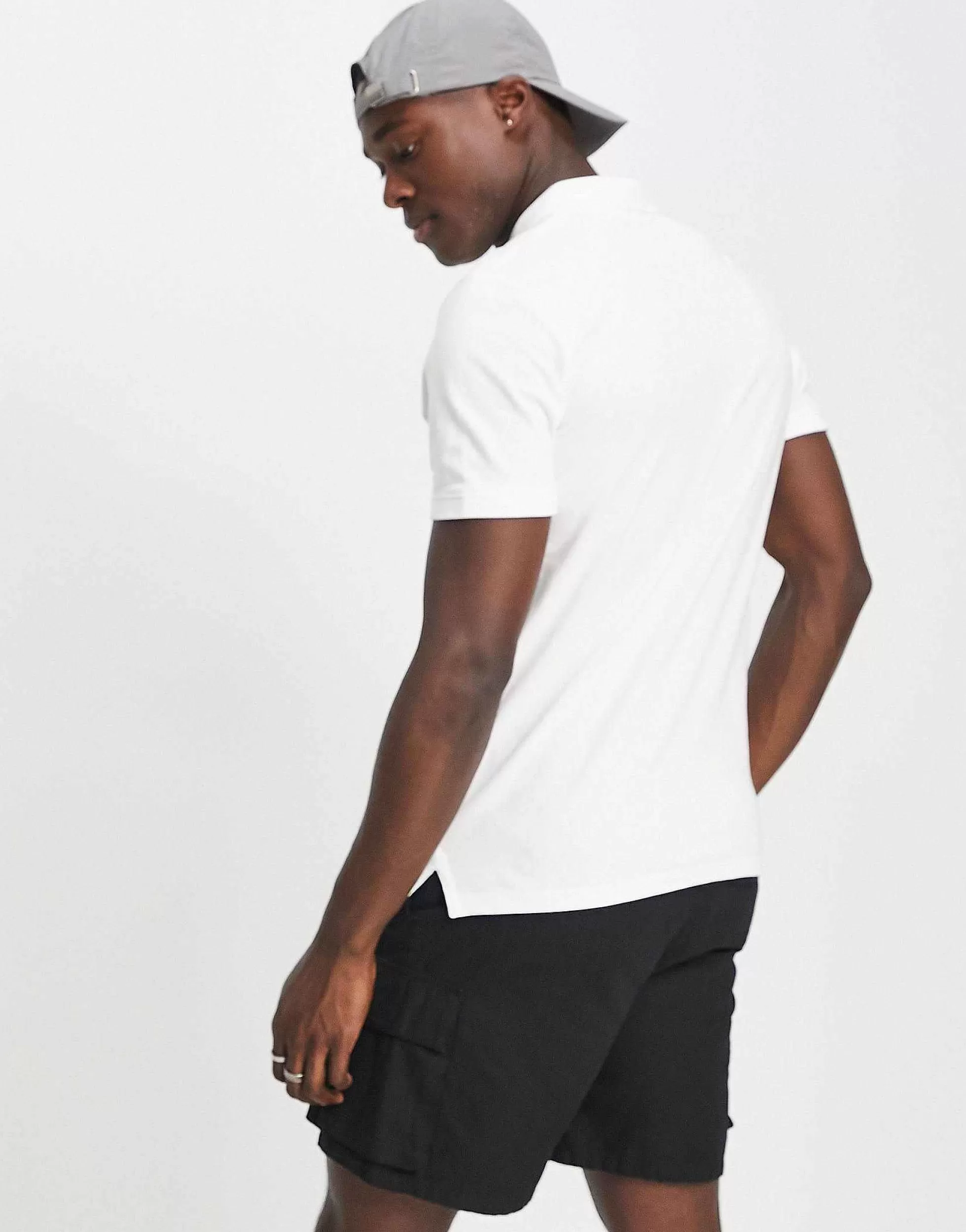Men Jack & Jones Essentials Slim Fit Pique Logo Polo In