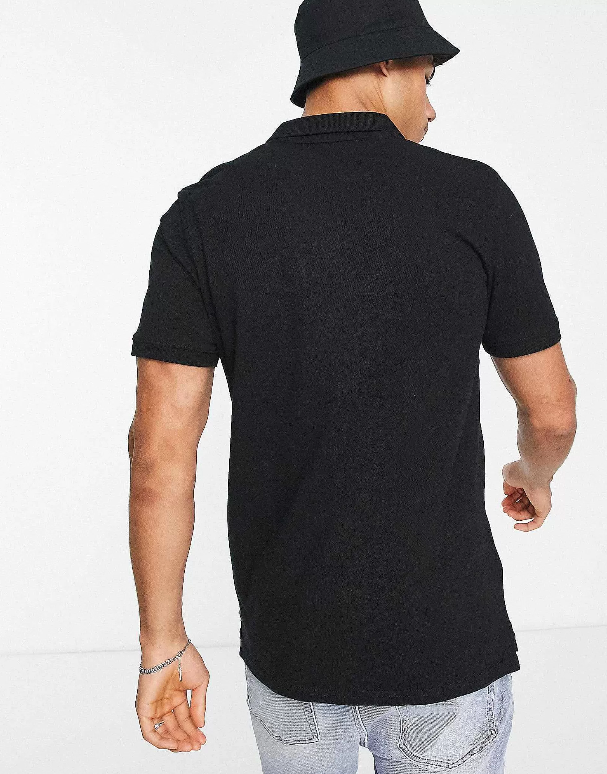 Men Jack & Jones Essentials Slim Fit Pique Logo Polo In