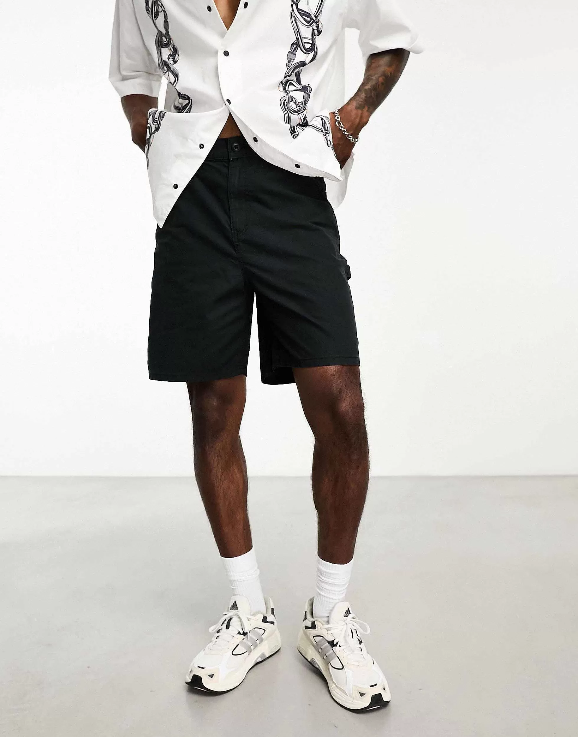 Men Jack & Jones Intelligence Loose Fit Worker Carpenter Short In