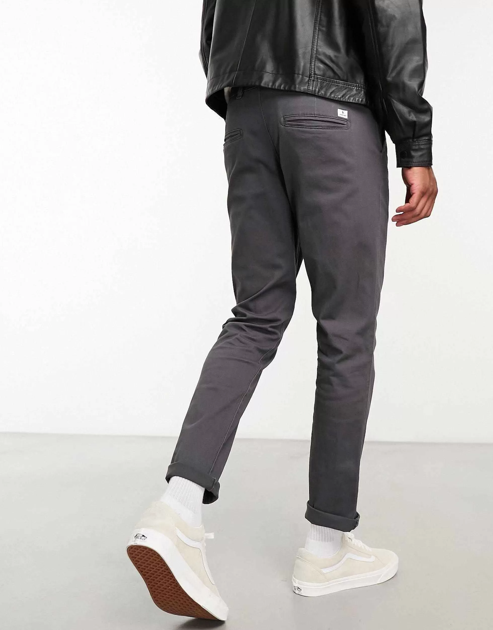 Men Jack & Jones Intelligence Slim Fit Chino Grey