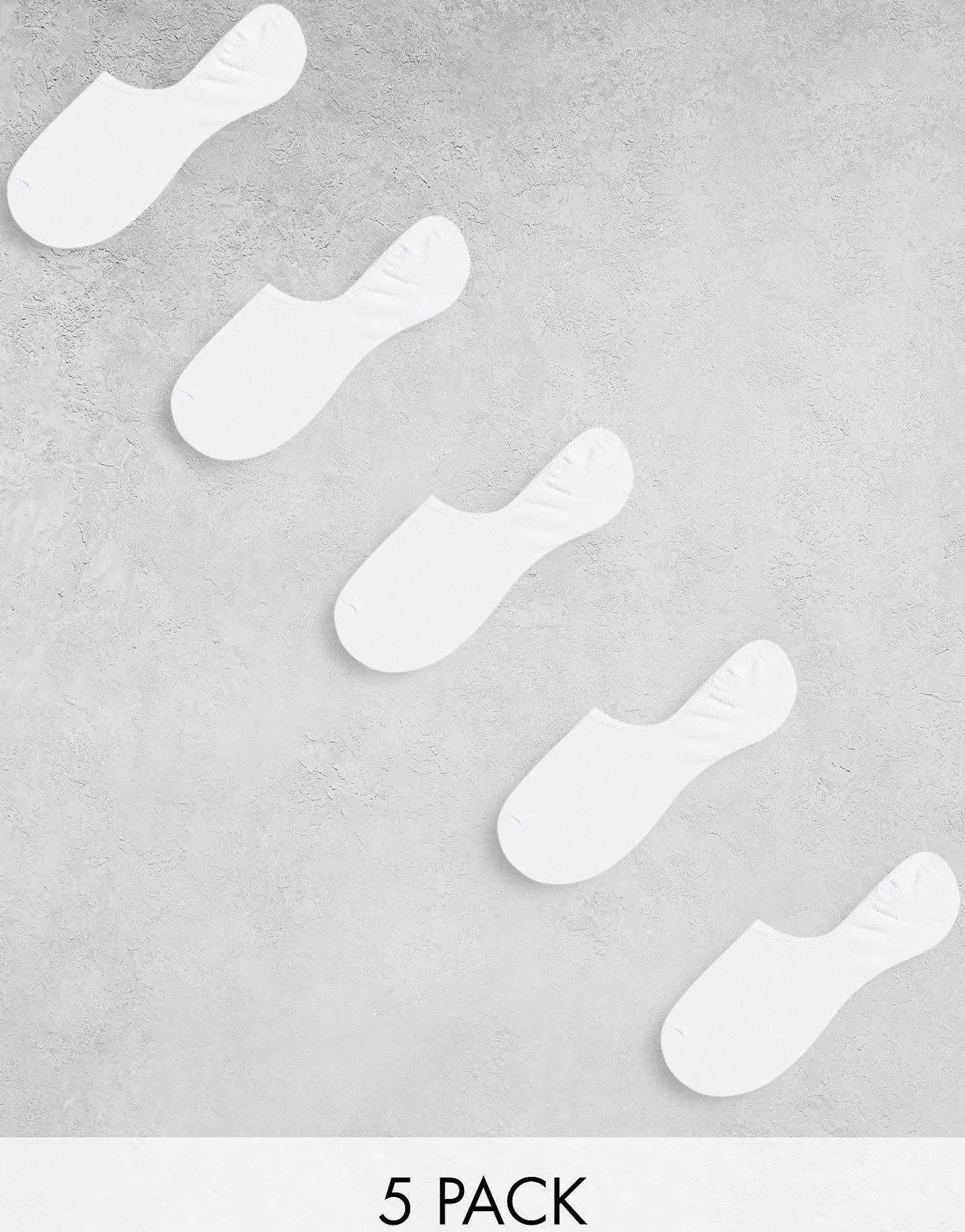 Men Jack & Jones Invisible Socks 5 Pack In