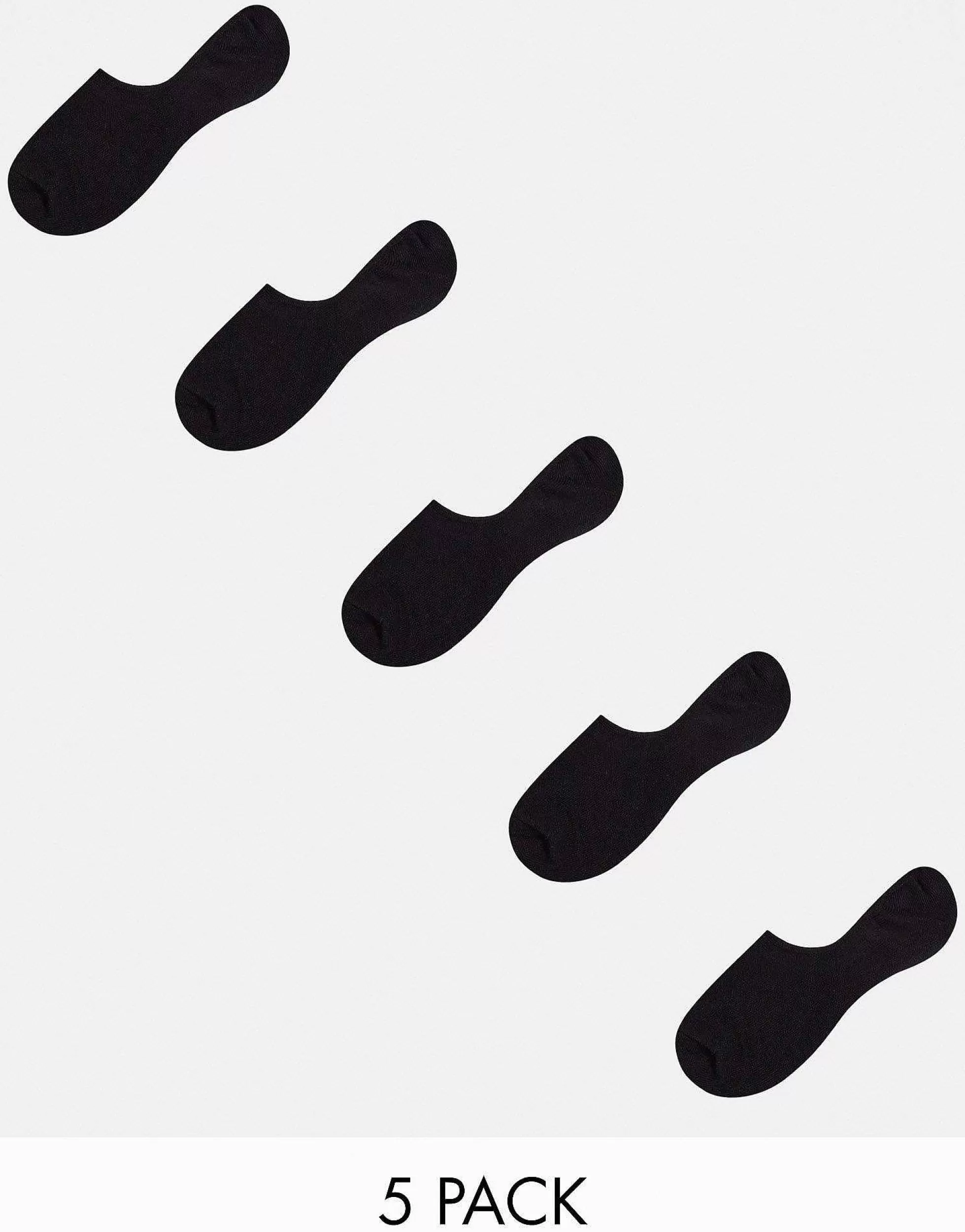 Men Jack & Jones Invisible Socks 5 Pack In