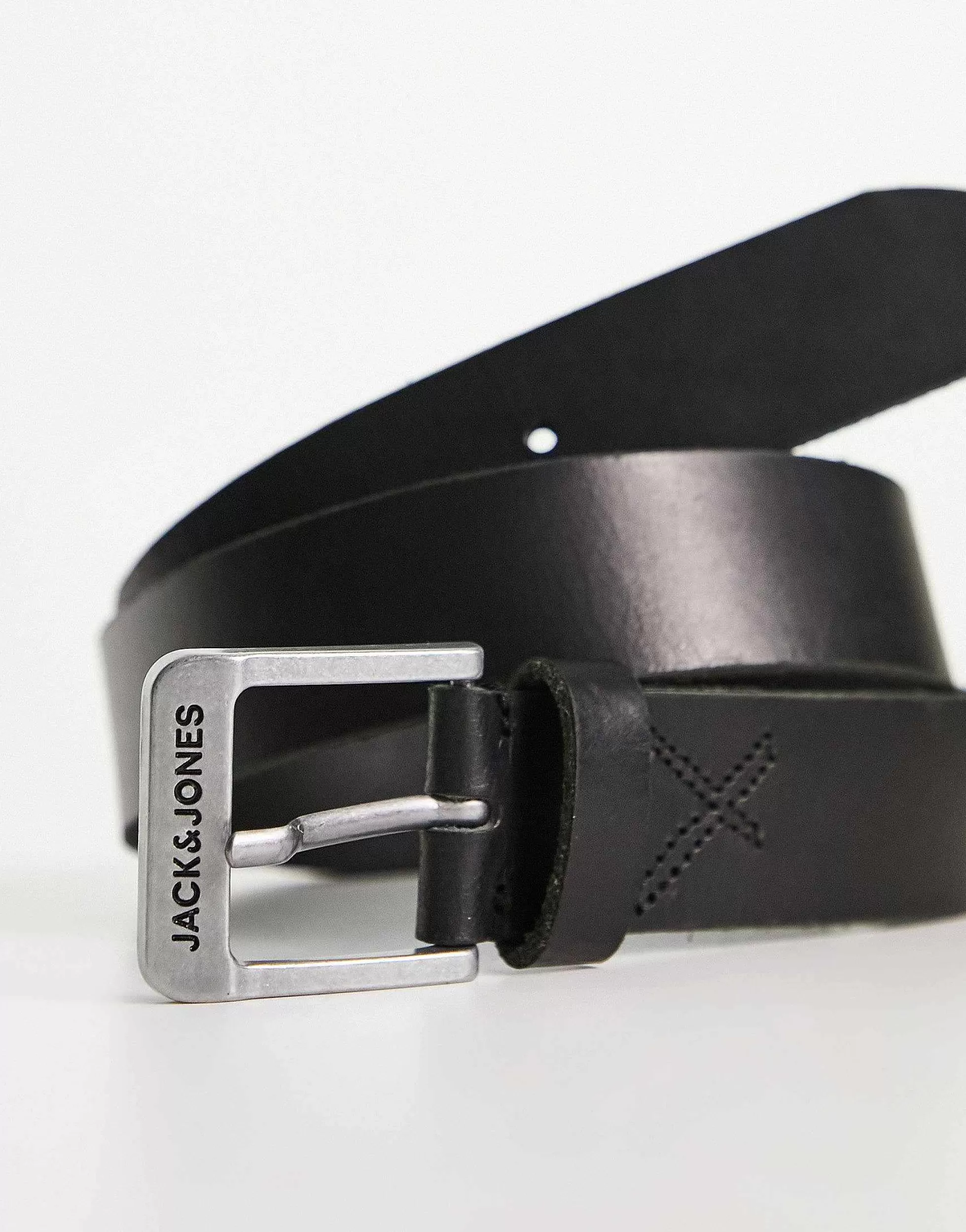 Men Jack & Jones Leather Belt In