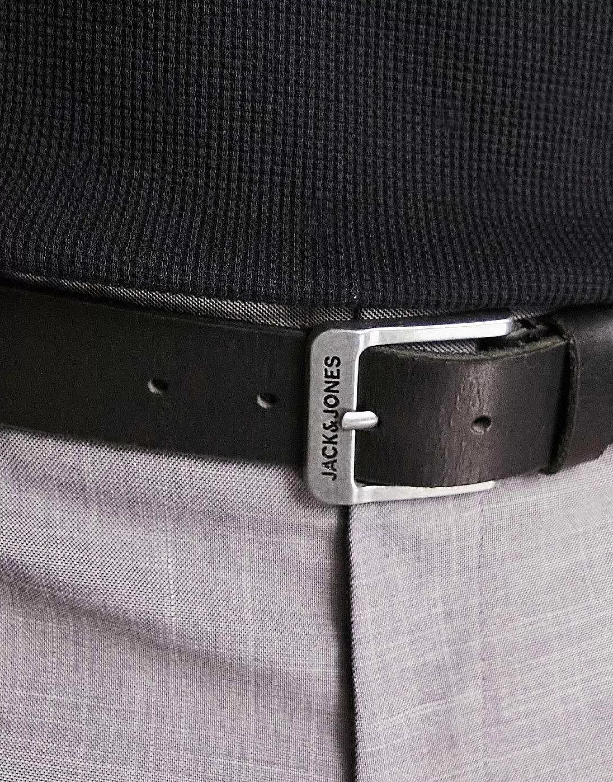 Men Jack & Jones Leather Belt In