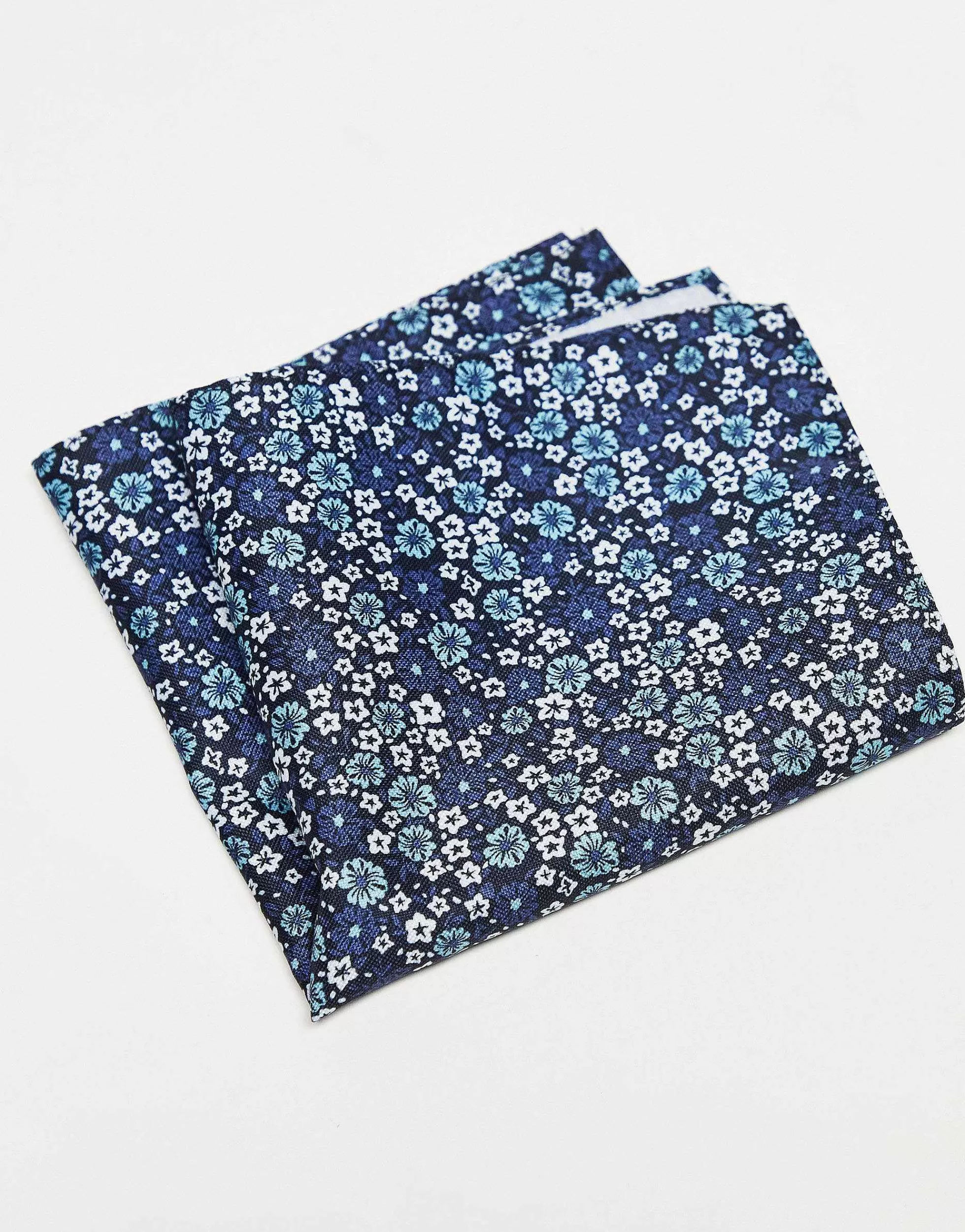 Men Jack & Jones Navy Floral Pocket Square