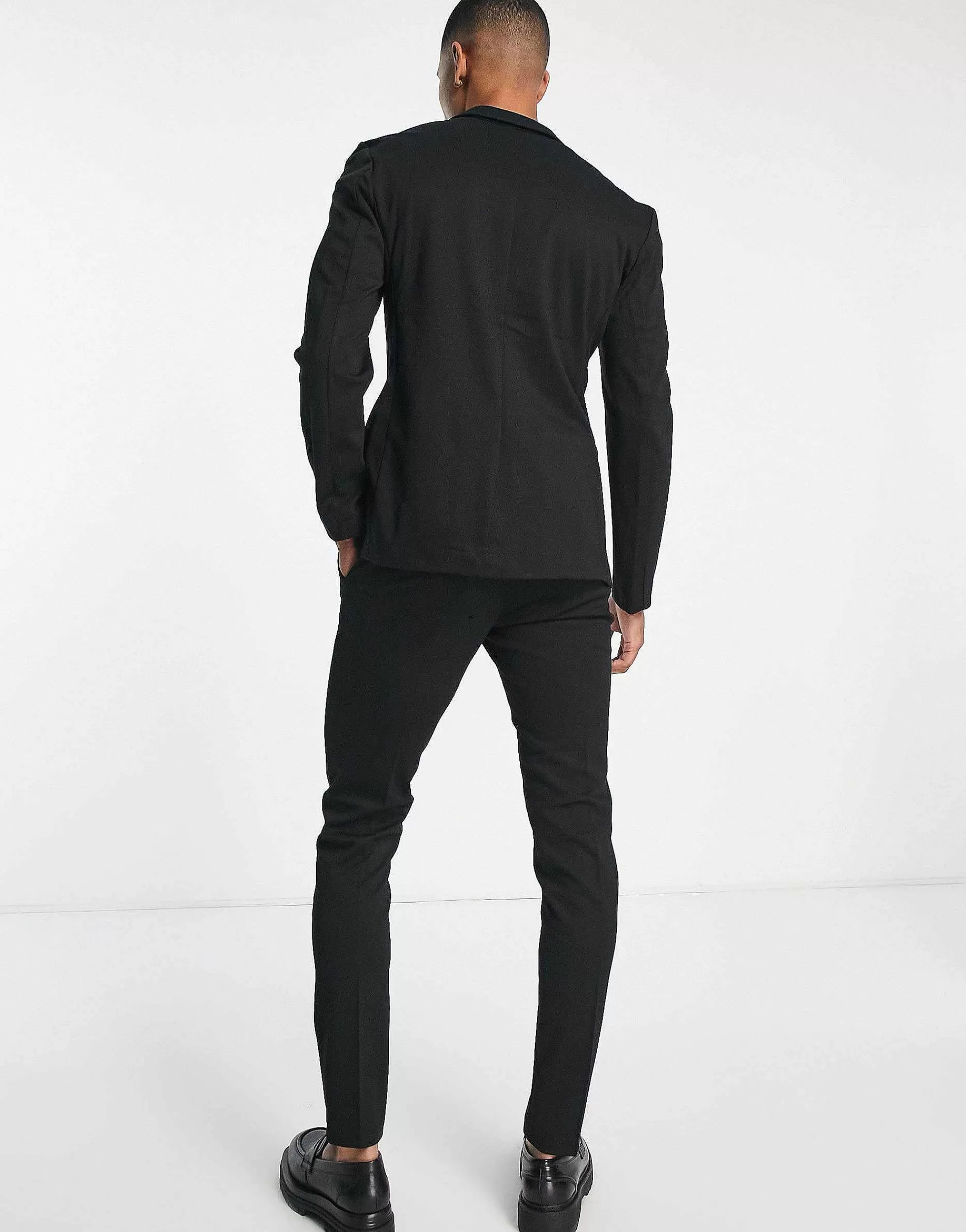 Men Jack & Jones Premium Slim Jersey Suit Jacket & Trouser In