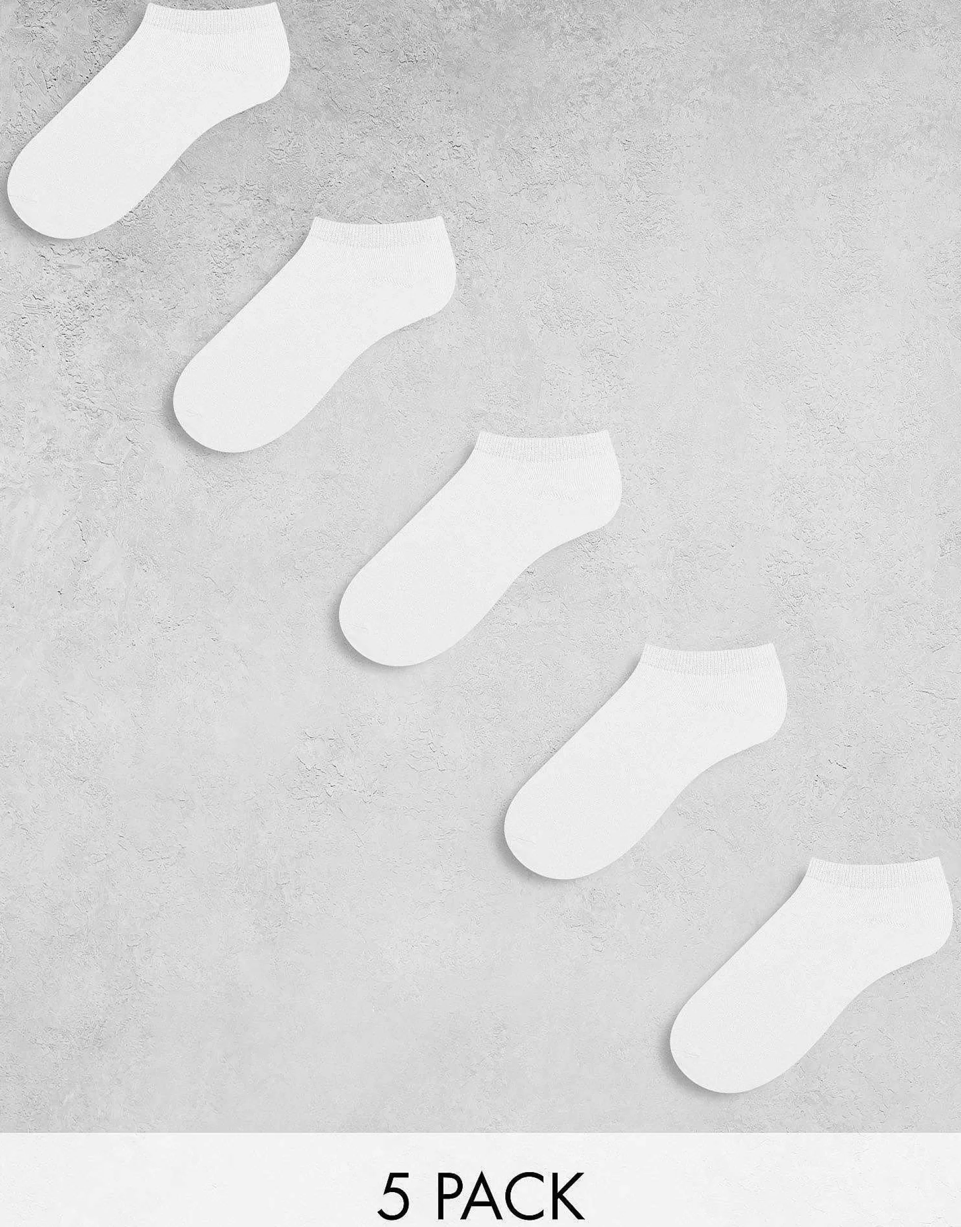Men Jack & Jones Trainer Socks 5 Pack In