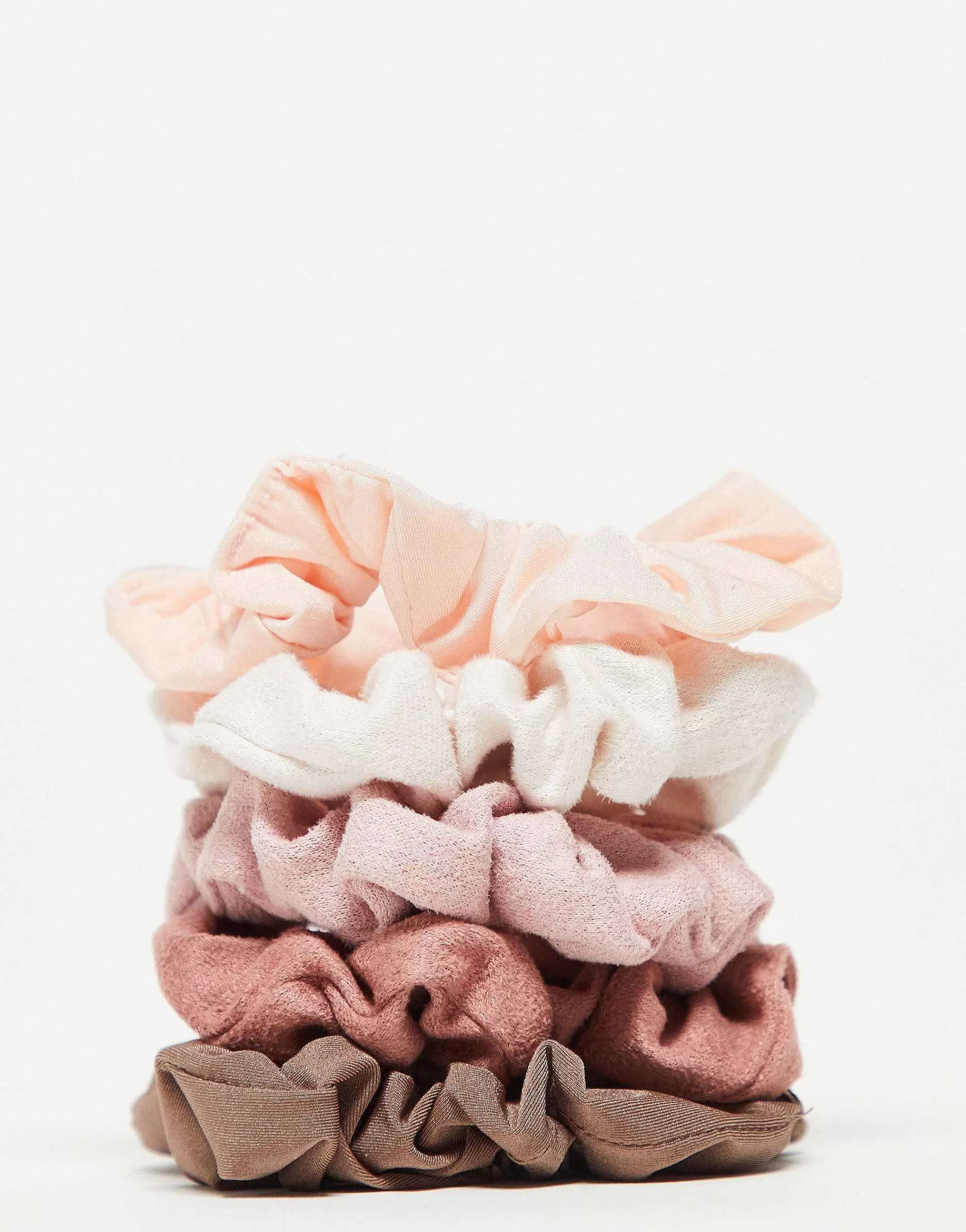 Women Kitsch Assorted Textured Scrunchies 5Pc Set