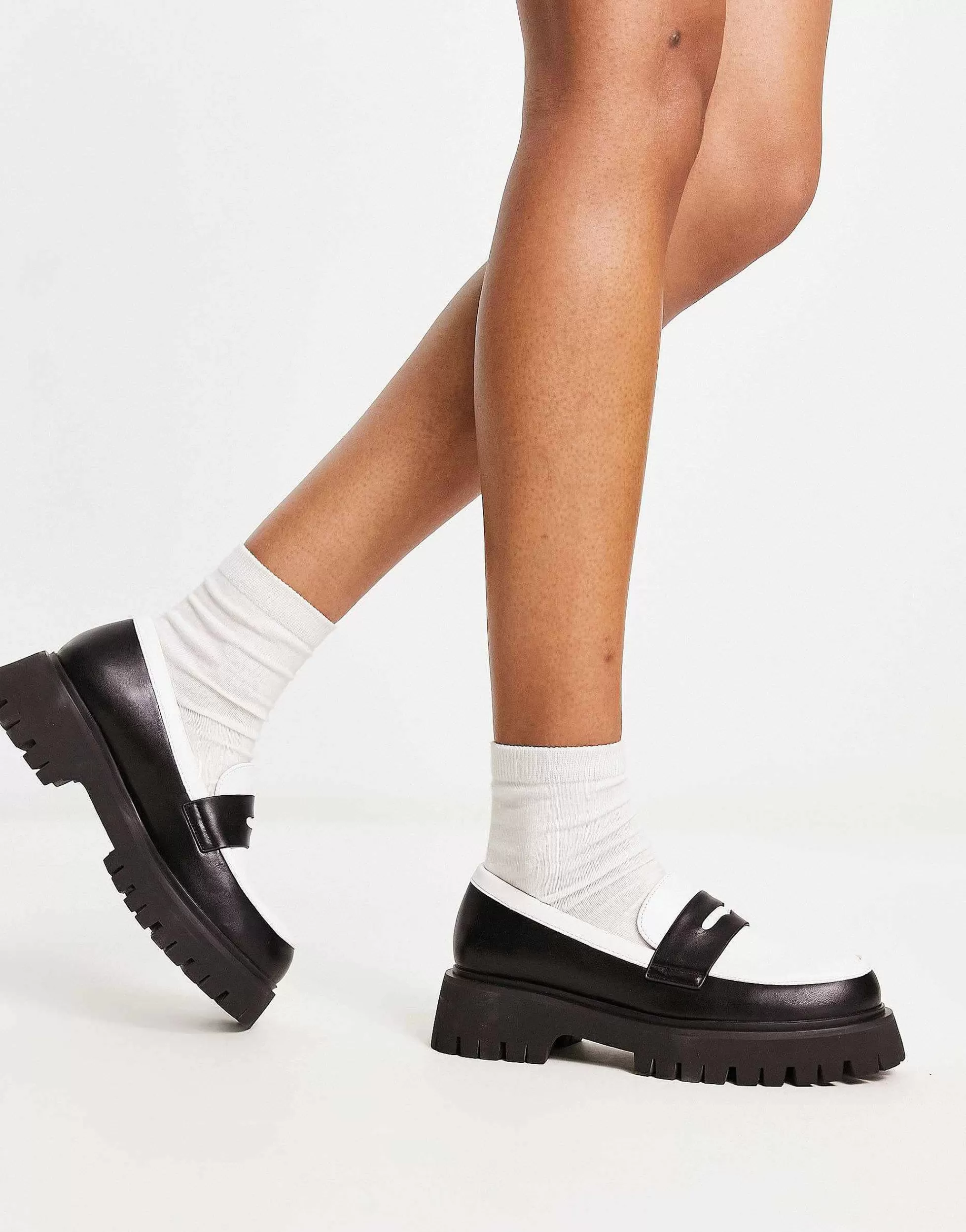 Women Koi Footwear Koi Birch Monochrome Chunky Loafers