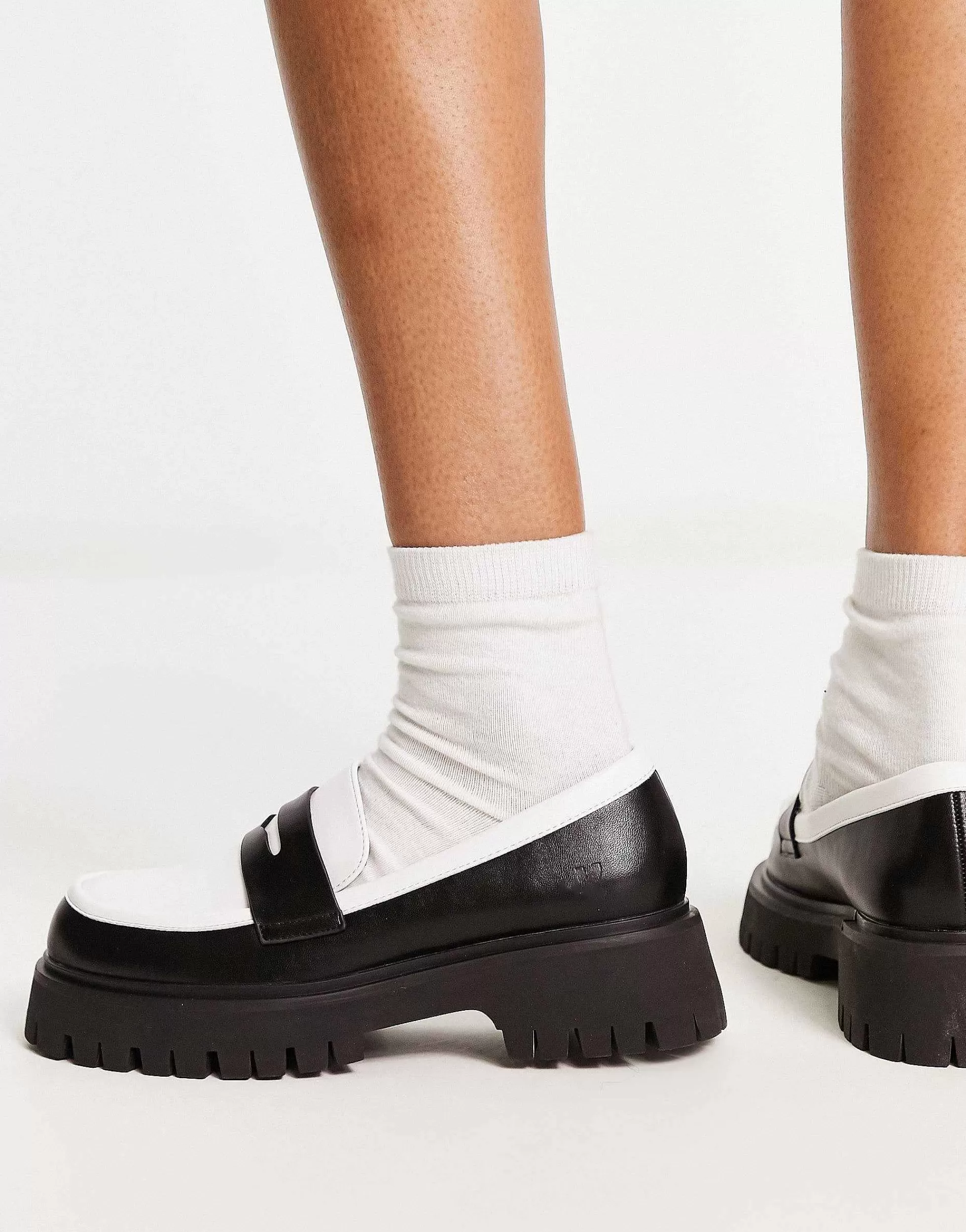 Women Koi Footwear Koi Birch Monochrome Chunky Loafers