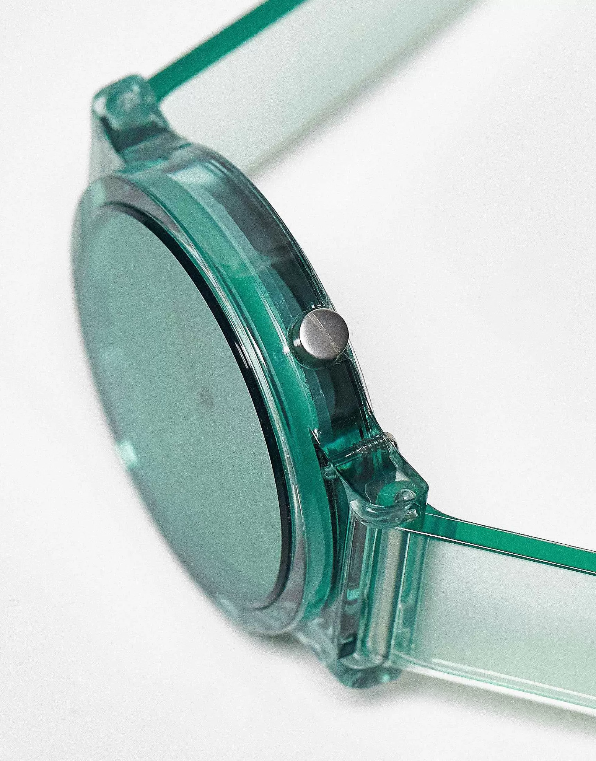 Men Komono Mono Clear Watch In Aqua
