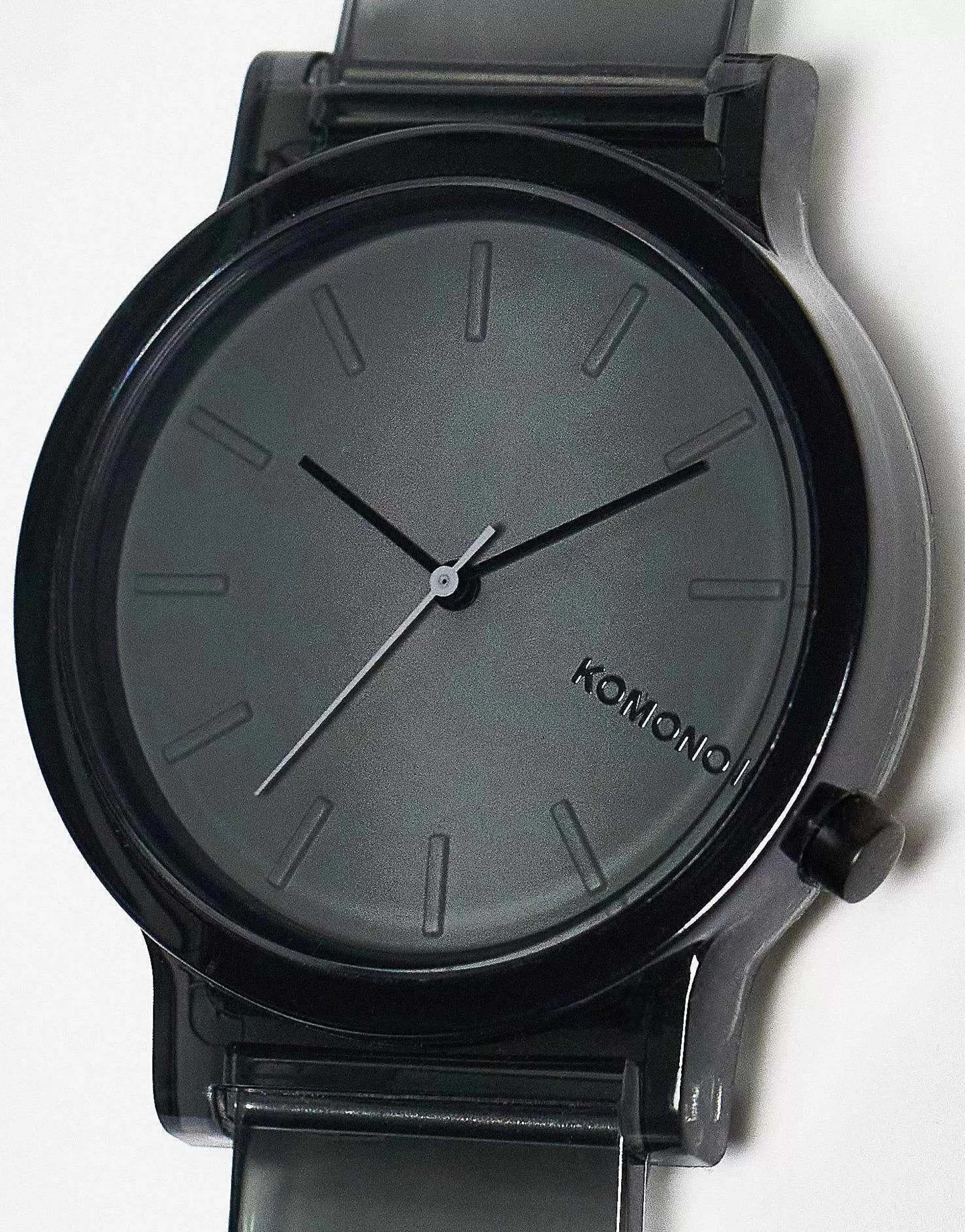 Men Komono Mono Clear Watch In Specter