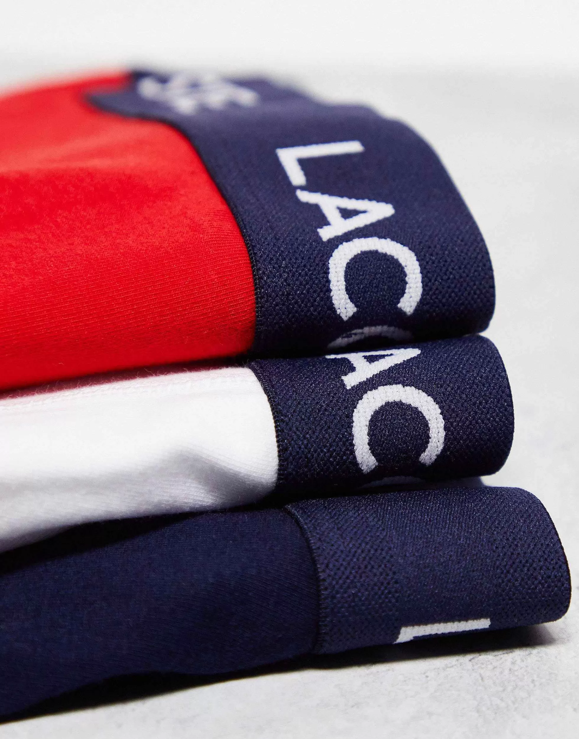 Men Lacoste Essentials 3 Pack Trunks In