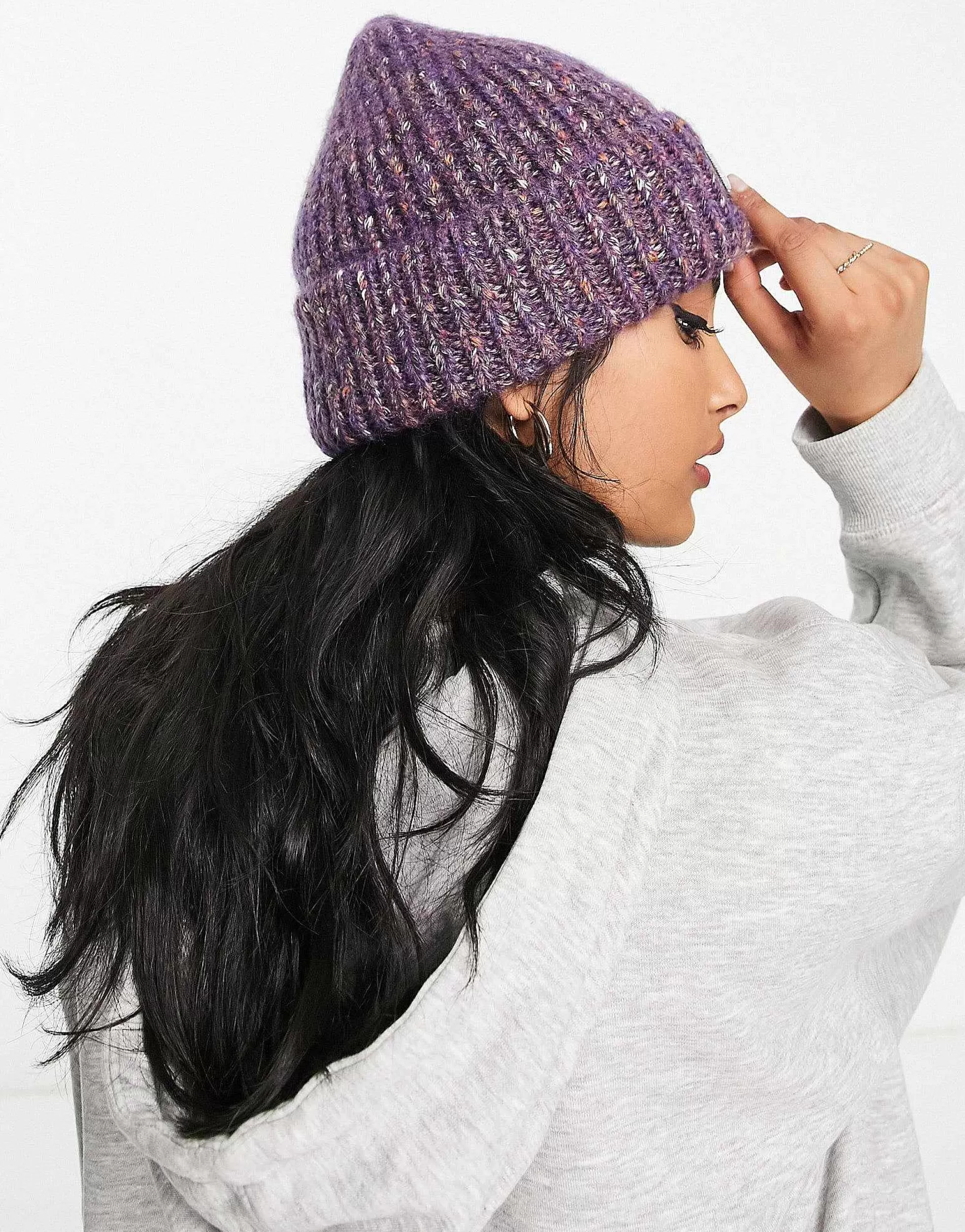 Women Levi's Chunky Beanie In Purple
