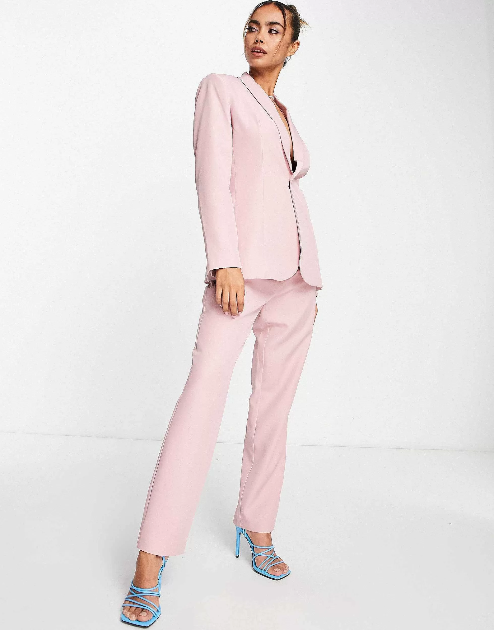 Women Little Mistress Bridesmaid Suit In Pink