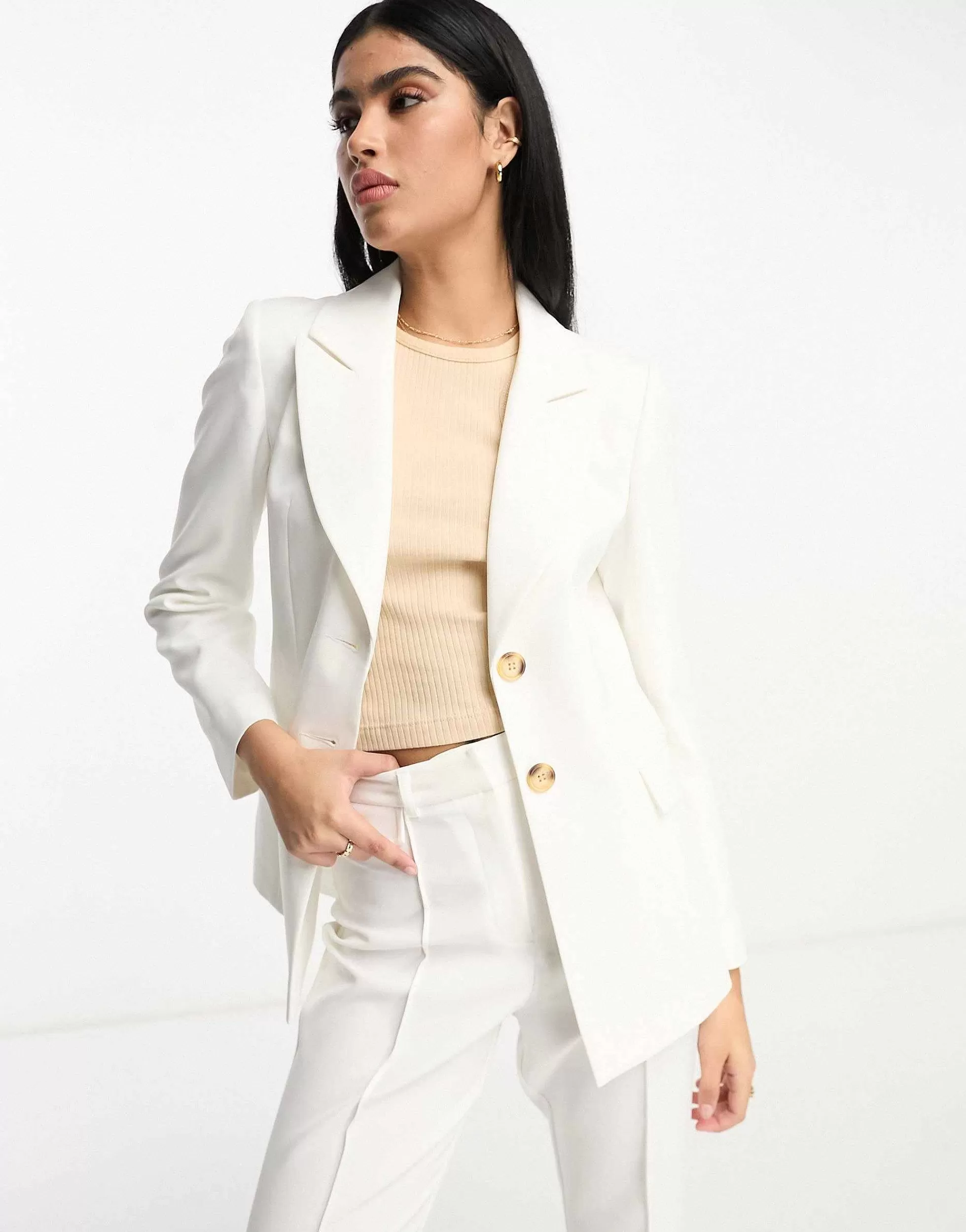 Women Miss Selfridge Co-Ord In Ivory