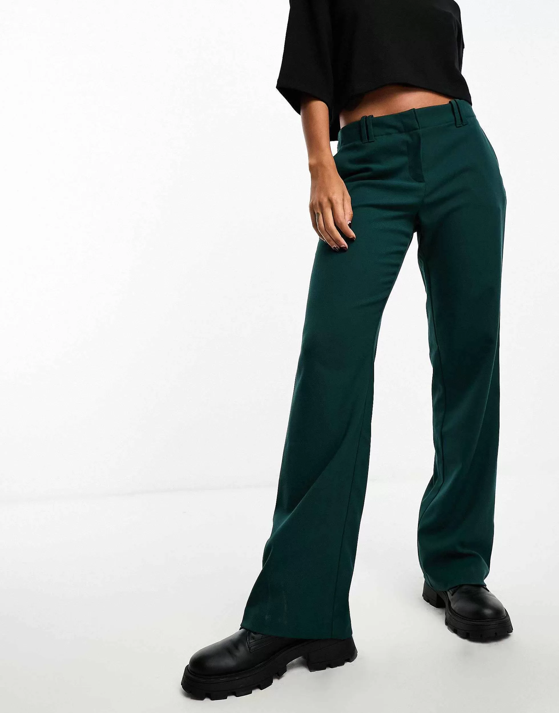Women Monki Tailored Trousers In