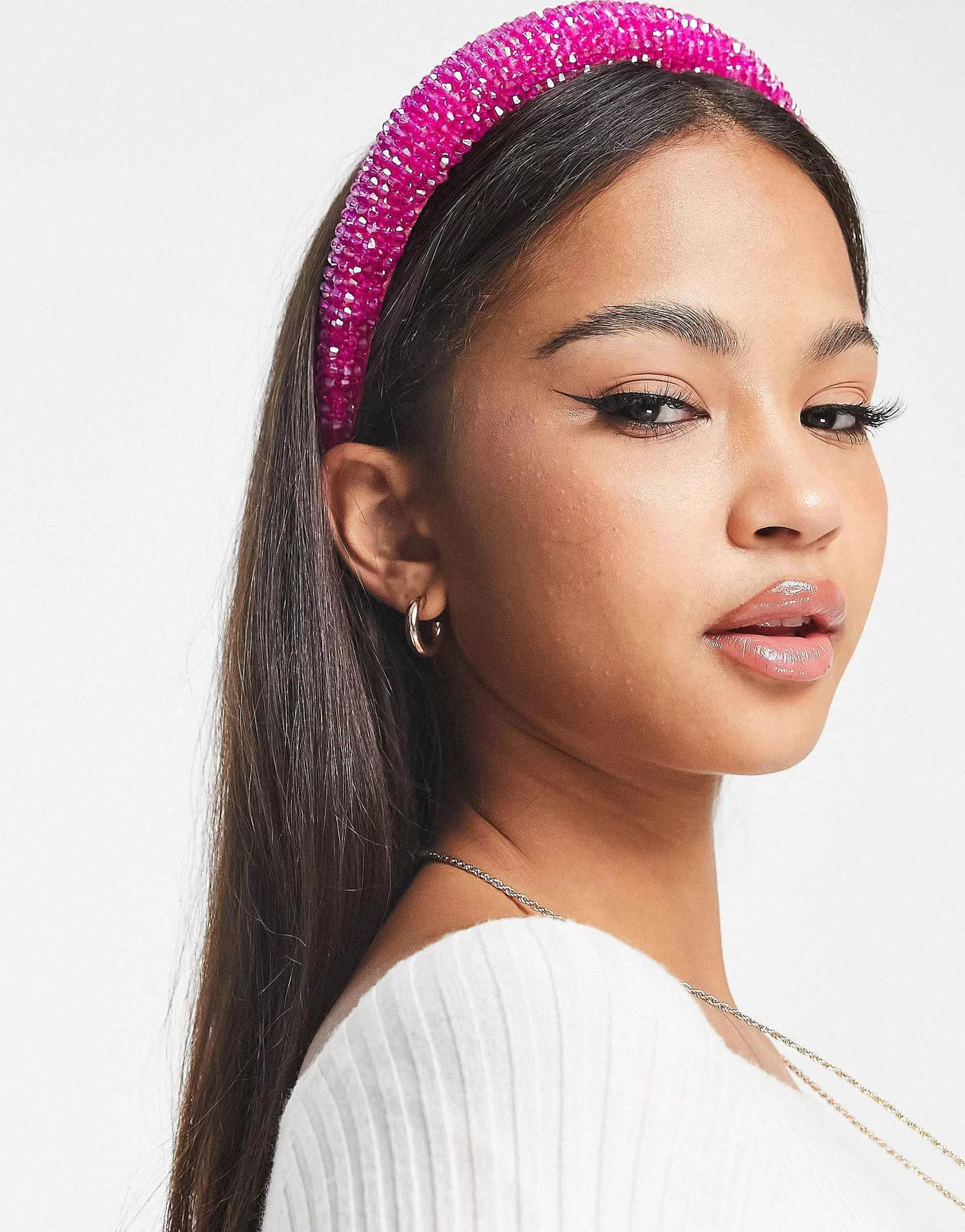 Women My Accessories London Beaded Headband In