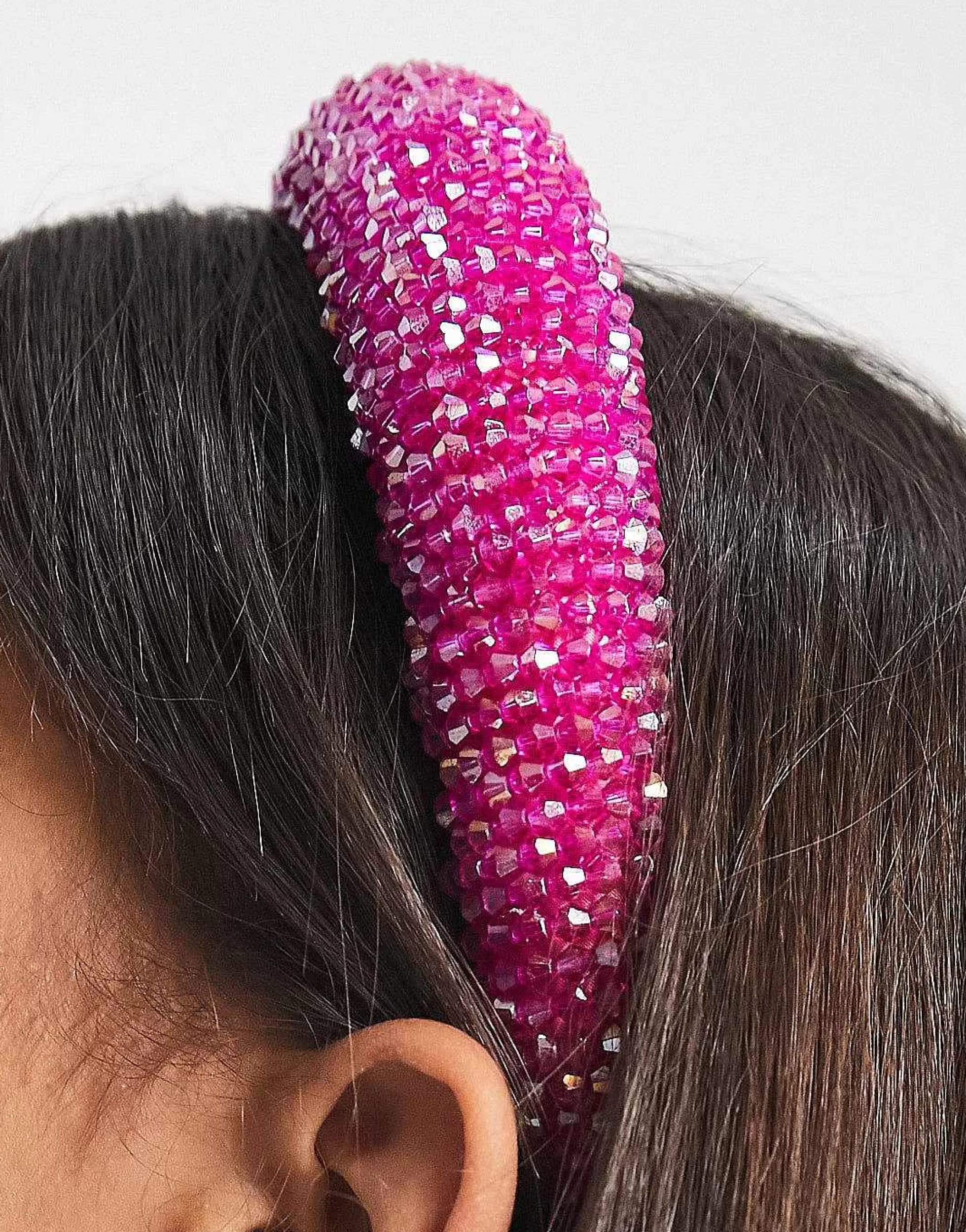 Women My Accessories London Beaded Headband In