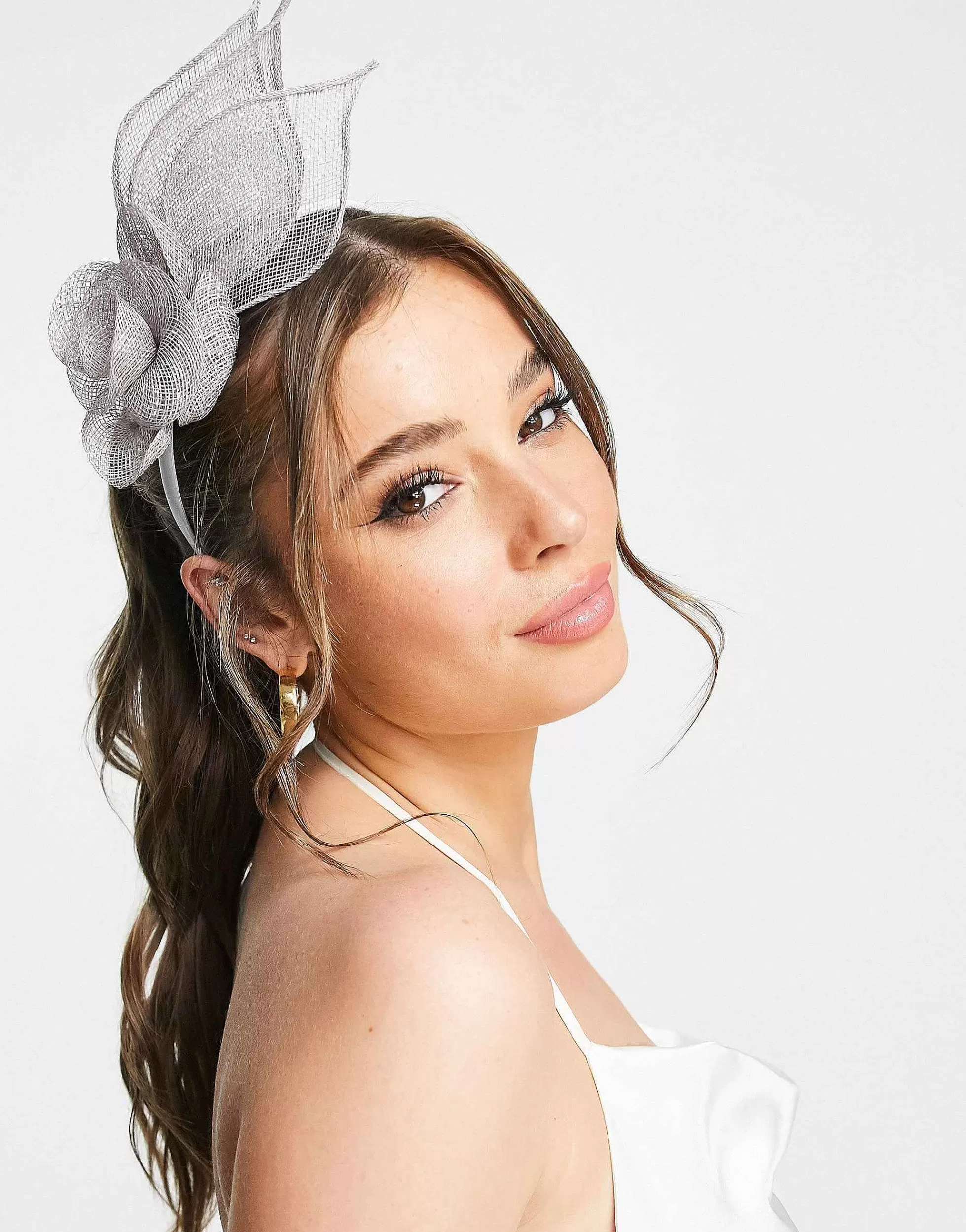 Women My Accessories London Floral Fascinator Headband In