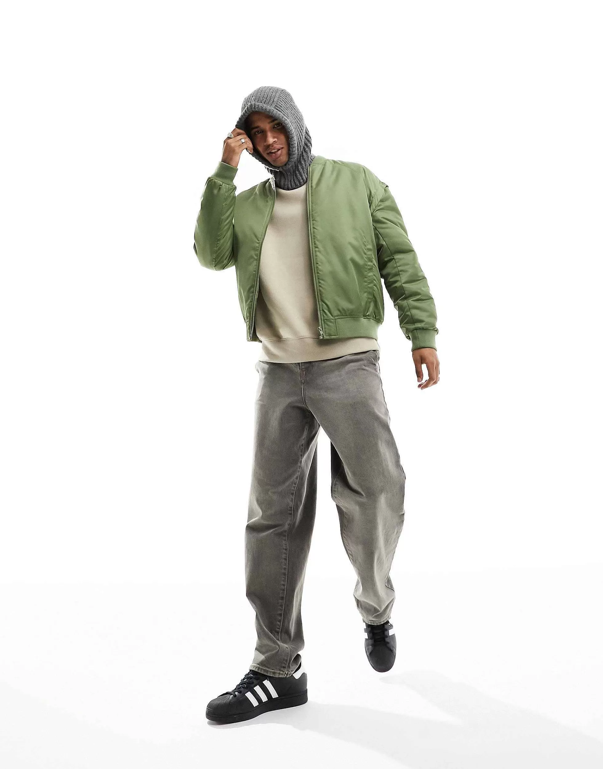 Men My Accessories Man Knitted Loose Balaclava In