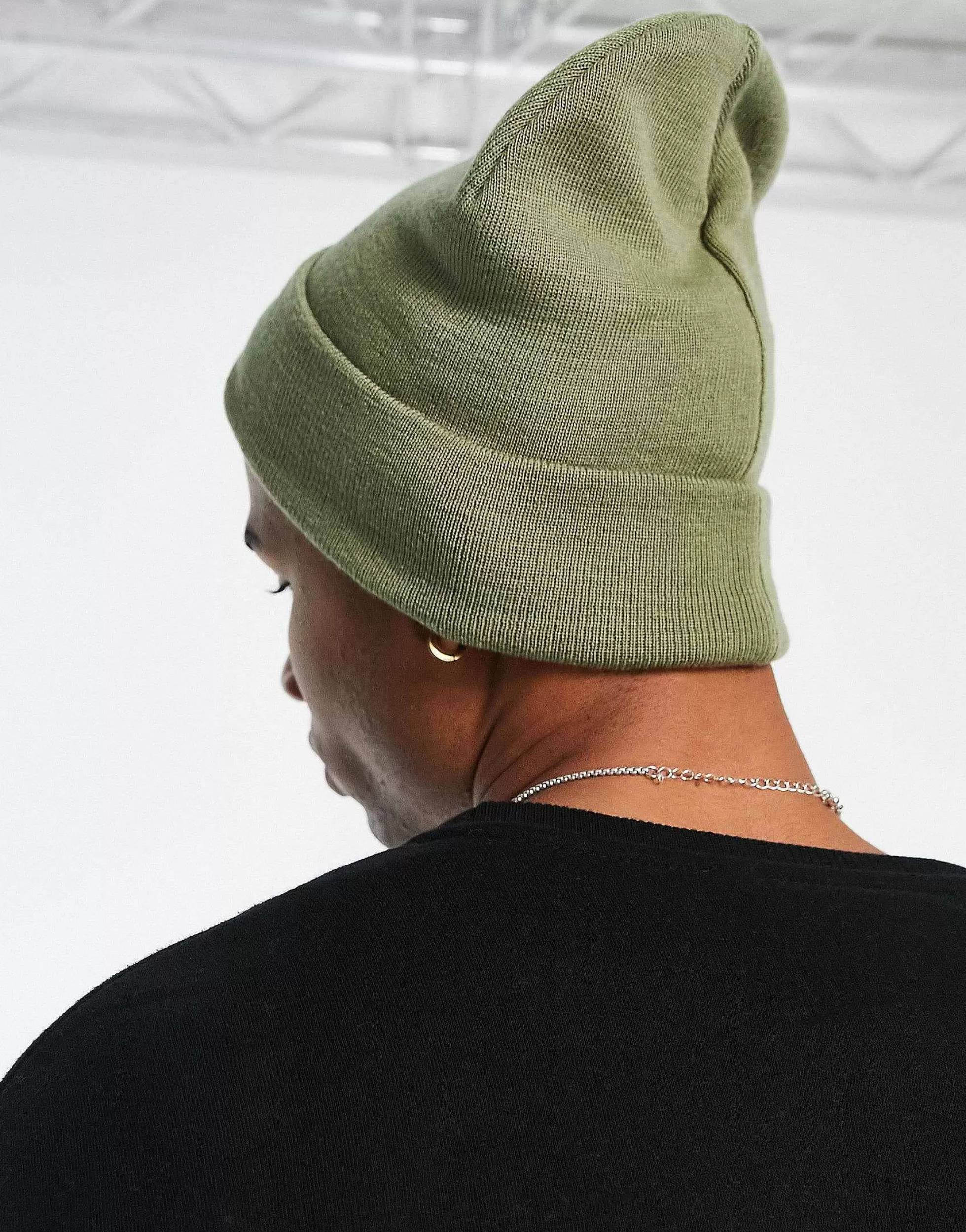 Men New Balance Logo Patch Beanie In