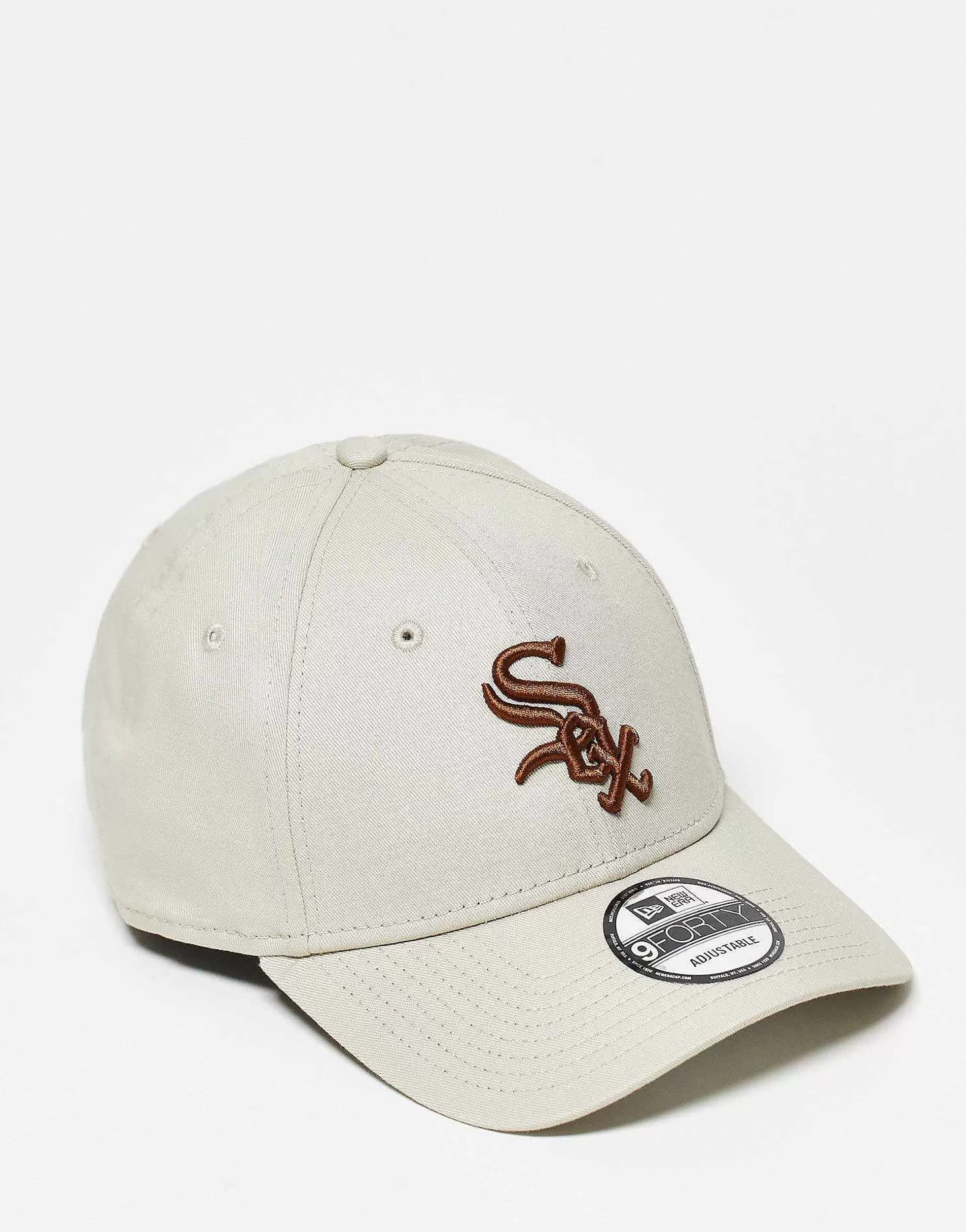 Women New Era 9Forty Red Sox Unisex Cap In And Orange Logo