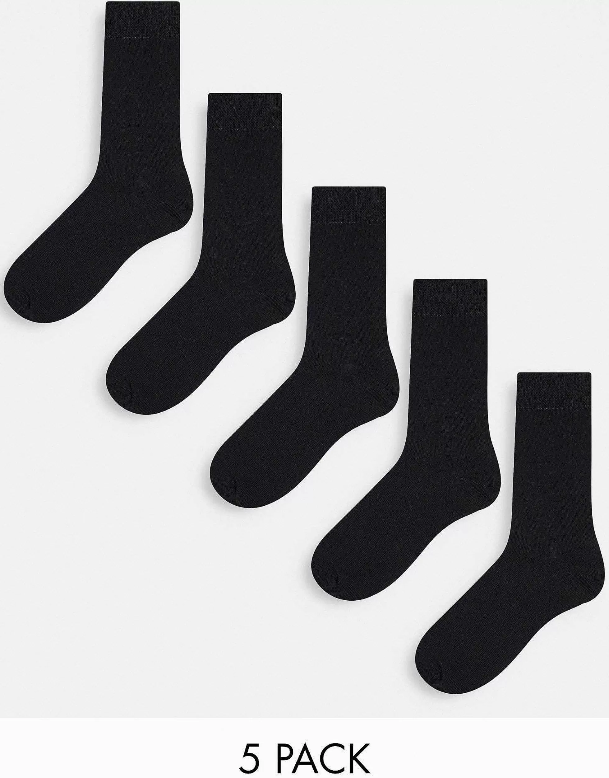 Men New Look 5 Pack Socks In