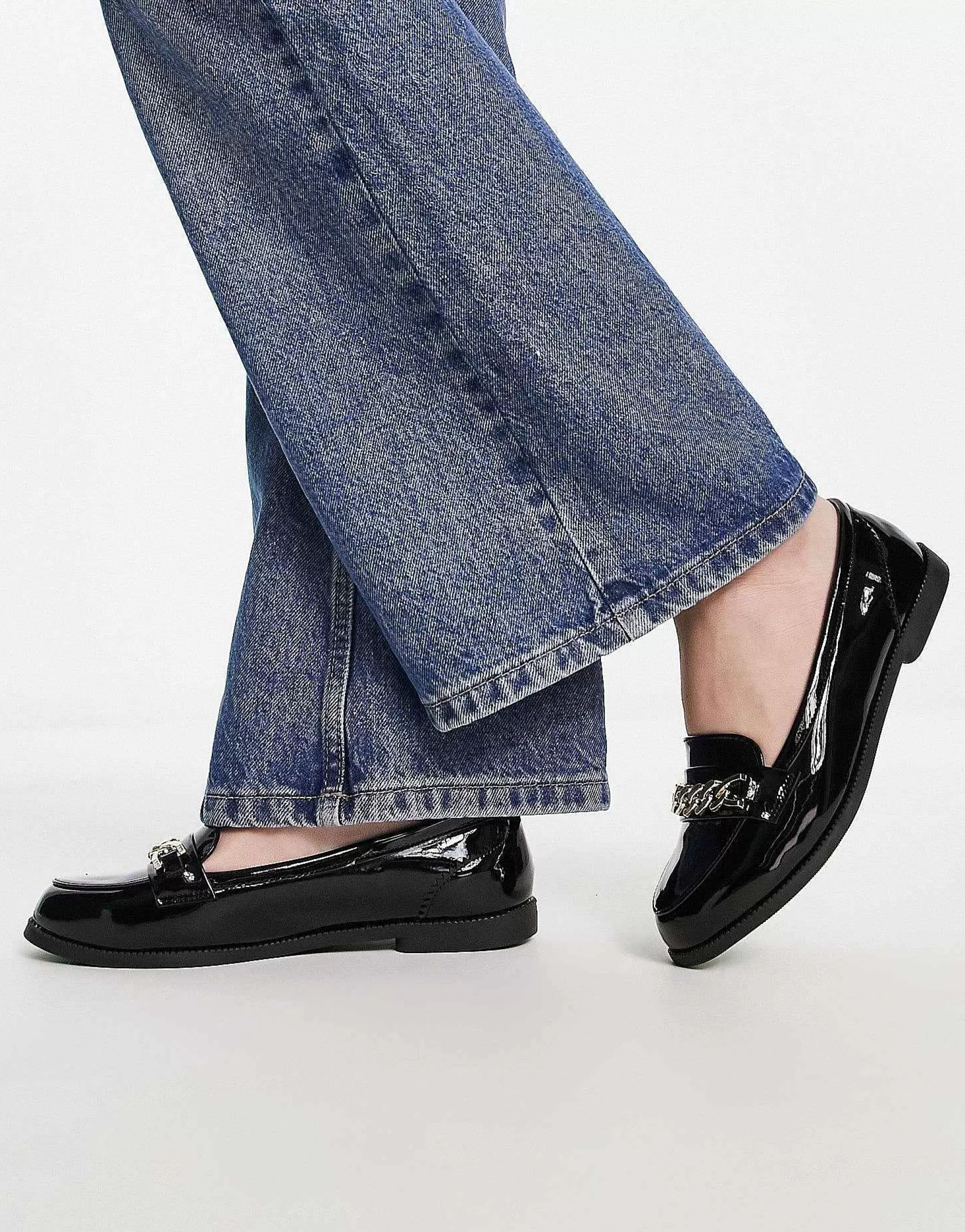 Women New Look Patent Snaffle Loafer In