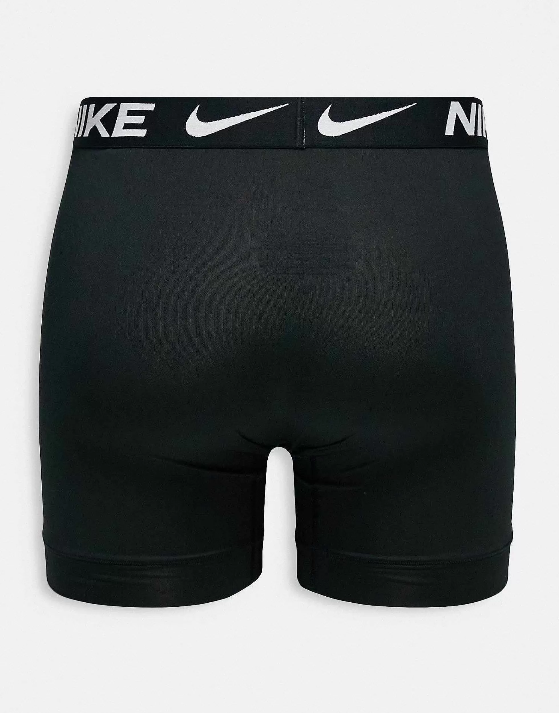 Men Nike 3 Pack Dri-Fit Microfibre Trunks In Black