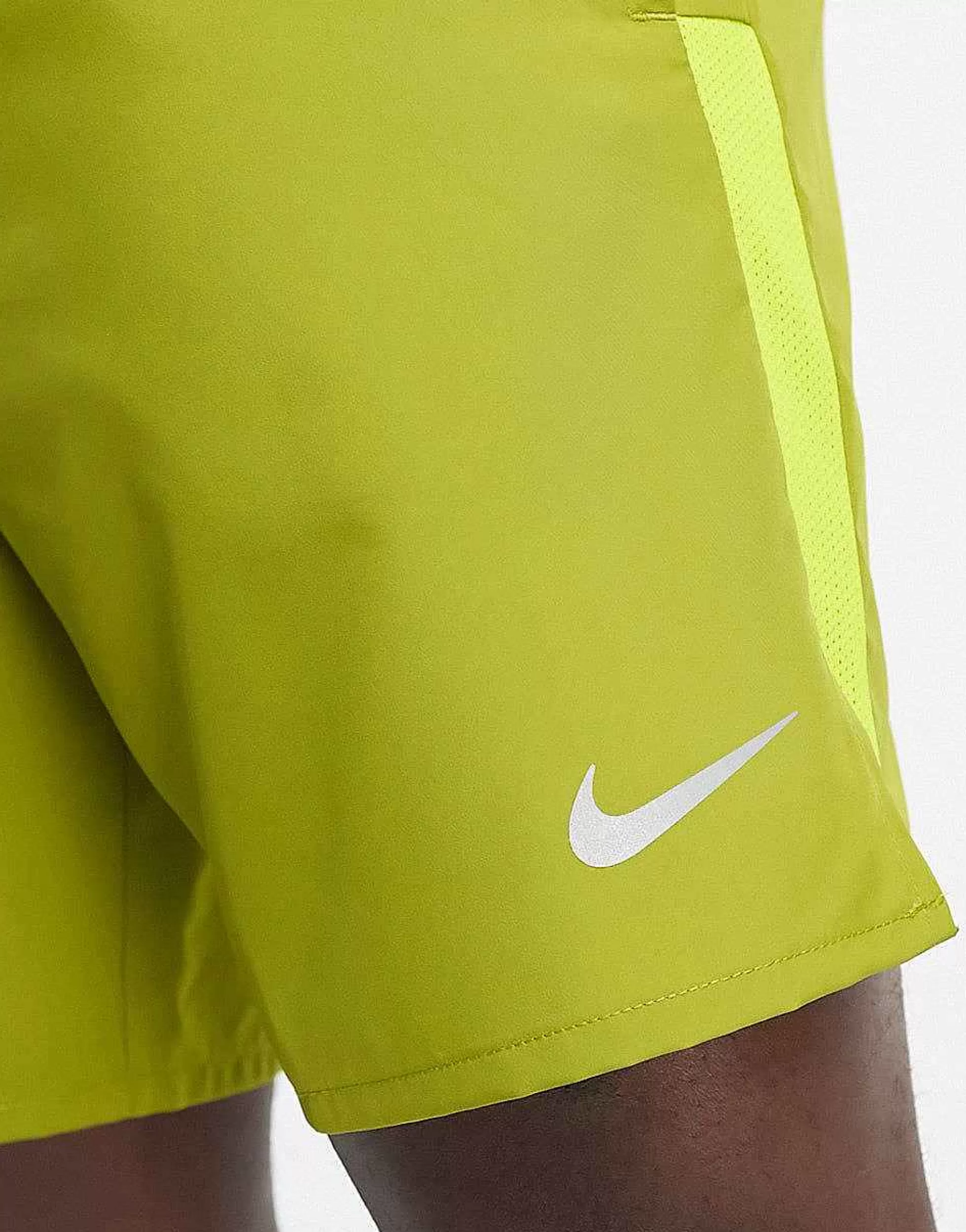 Men Nike Running Challenger Dri-Fit Shorts In Khaki