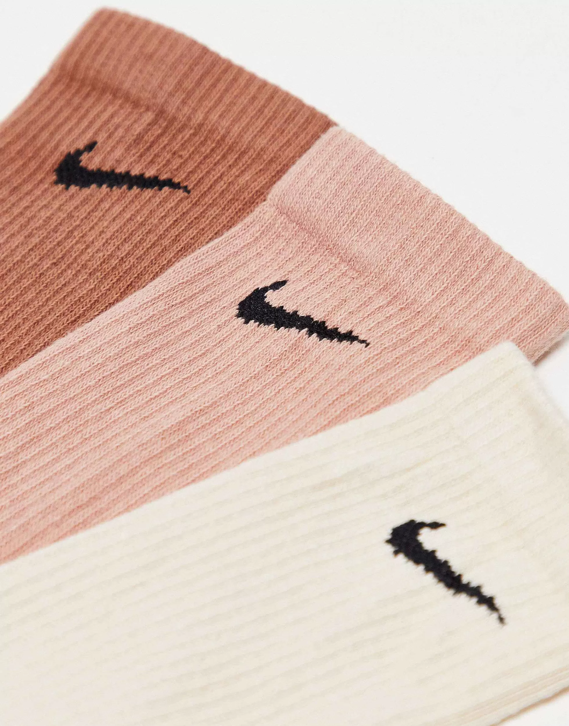 Women Nike Training Unisex Cush Crewsock 3 Pack Socks In Natural