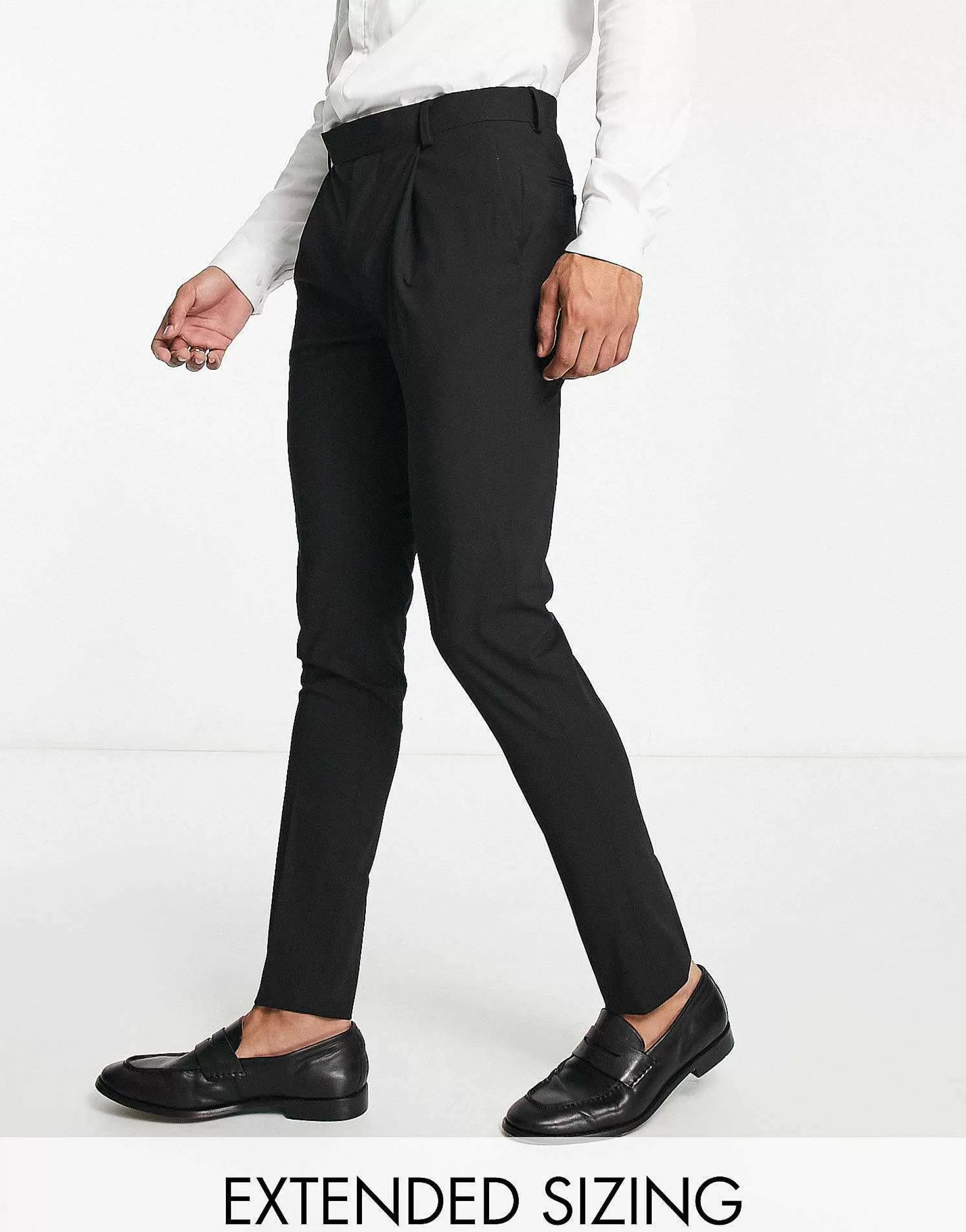 Men Noak 'Camden' Skinny Premium Fabric Suit In Black With Stretch