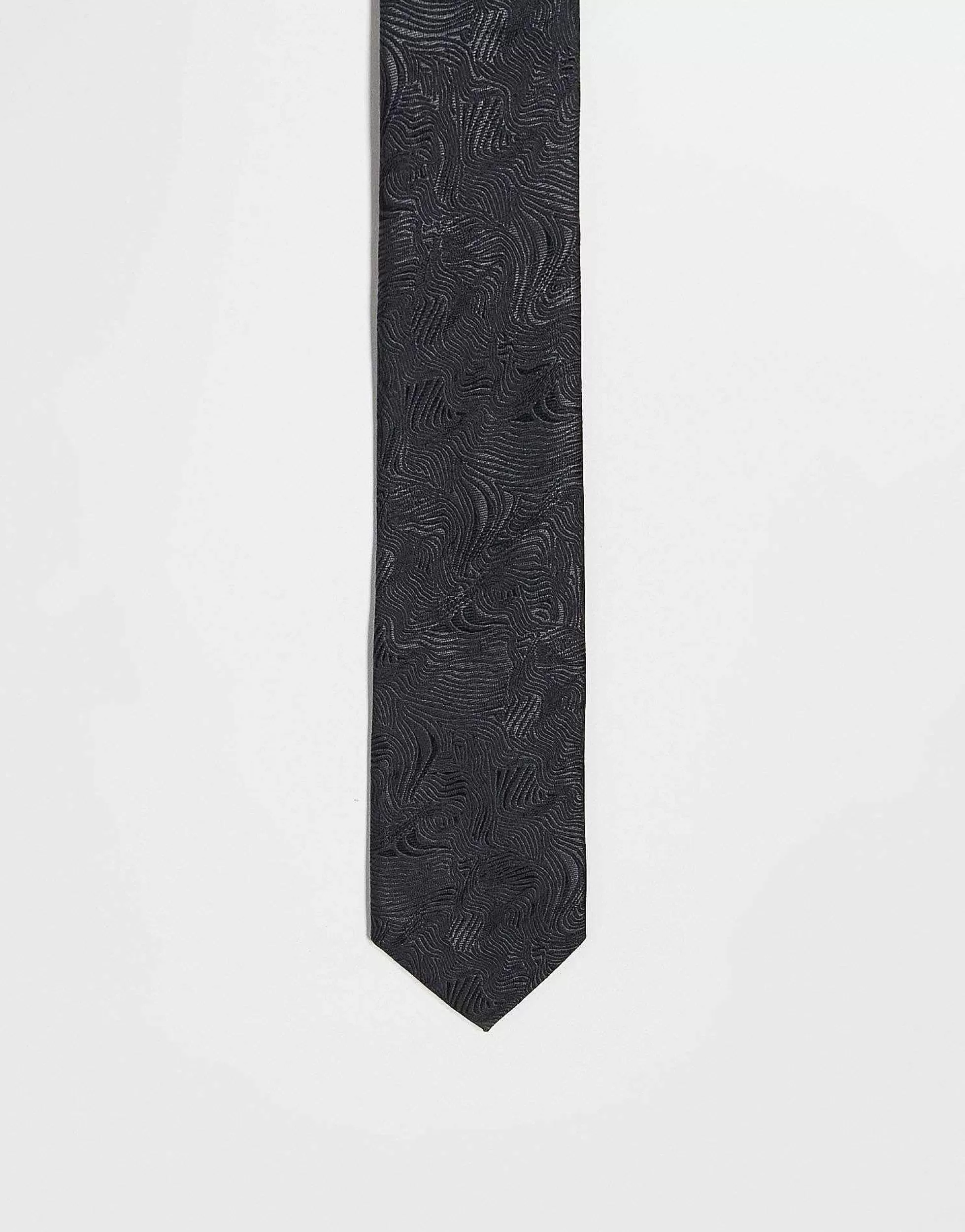 Men Noak Slim Tie In Swirl Jacquard