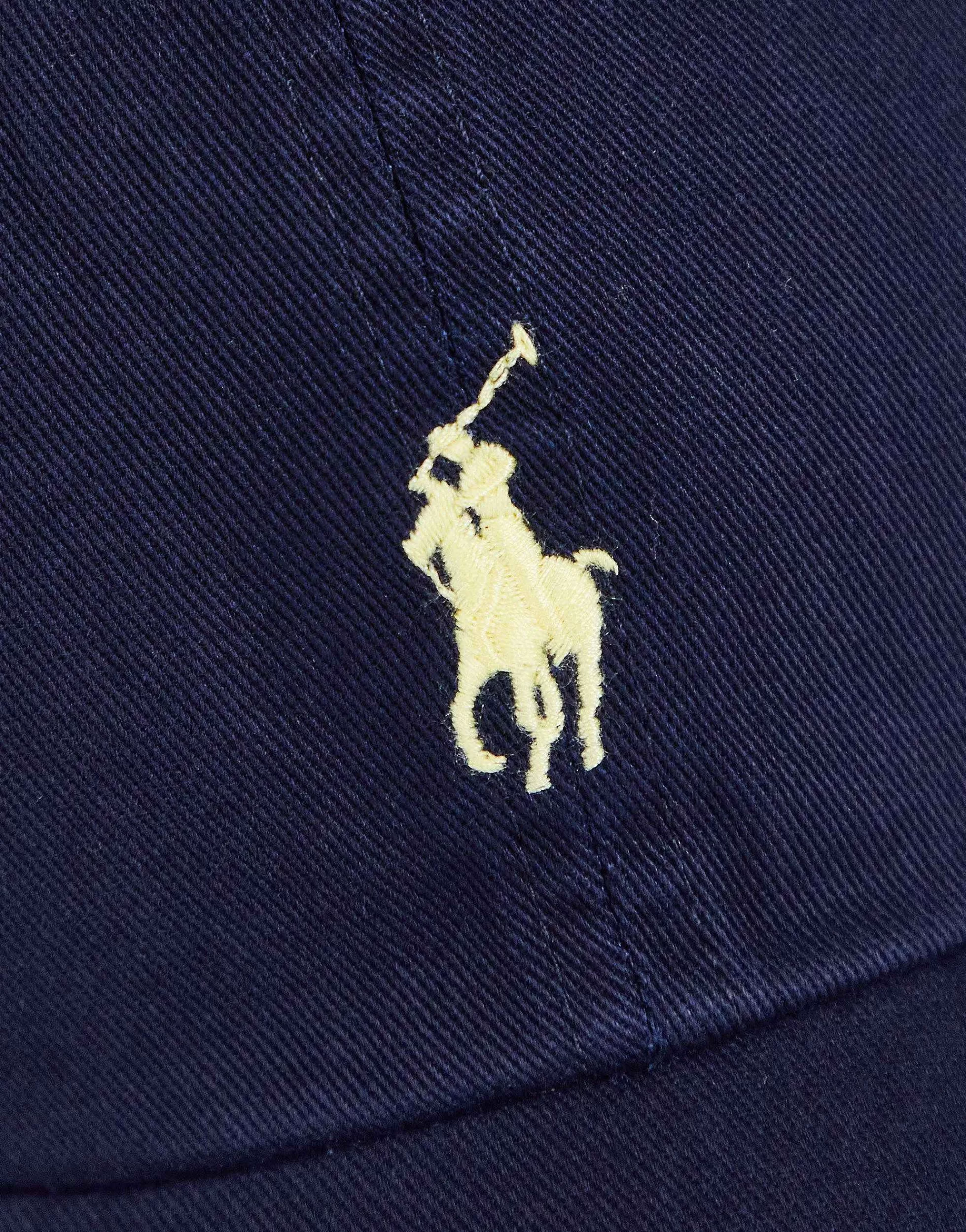 Men Polo Ralph Lauren Baseball Cap With White Player Logo In Washed