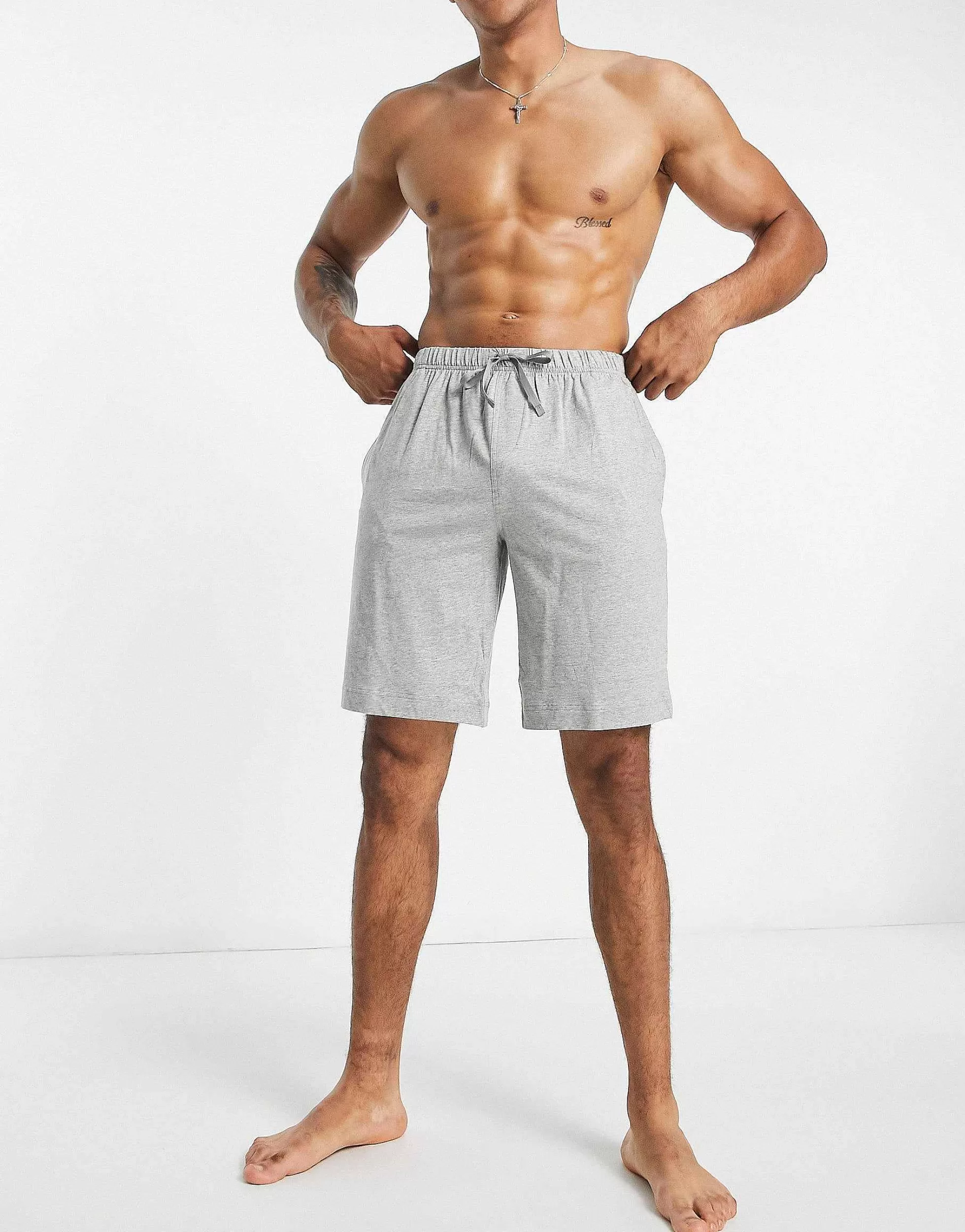 Men Polo Ralph Lauren Lounge Shorts In Grey
