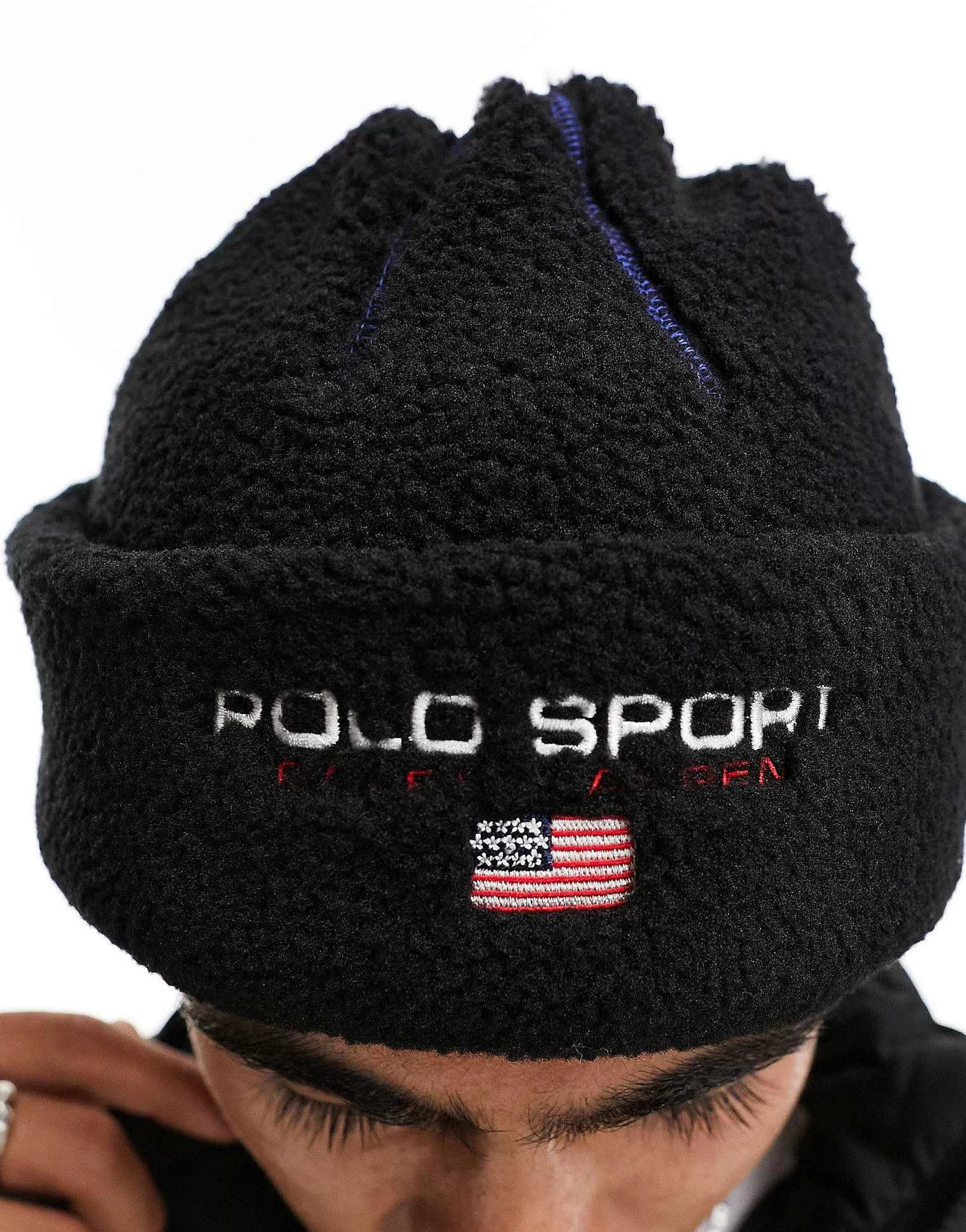 Men Polo Ralph Lauren Sport Capsule Borg Beanie In With Logo